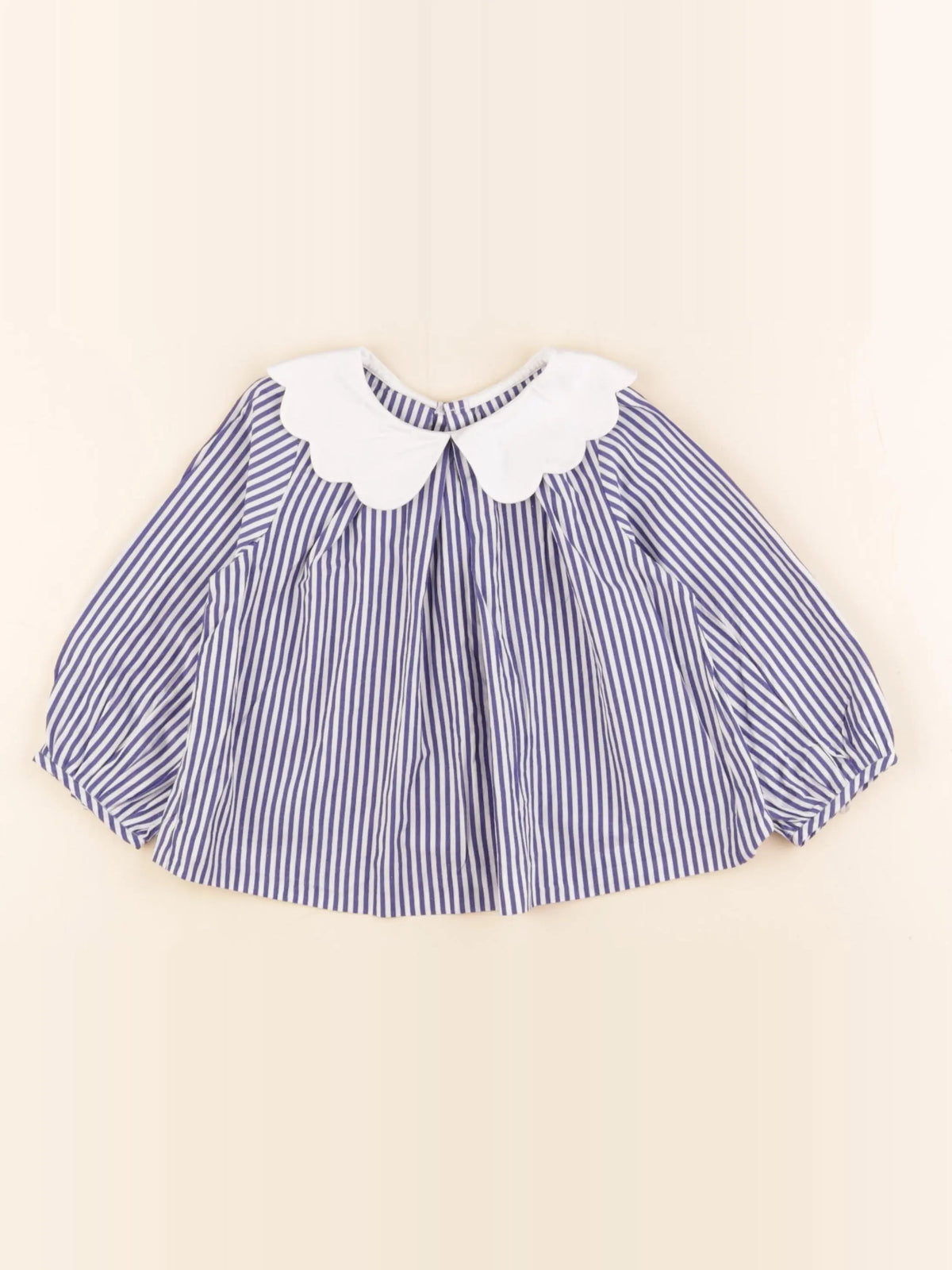 Jacadi - blouse blanc, bleu - 24 mois