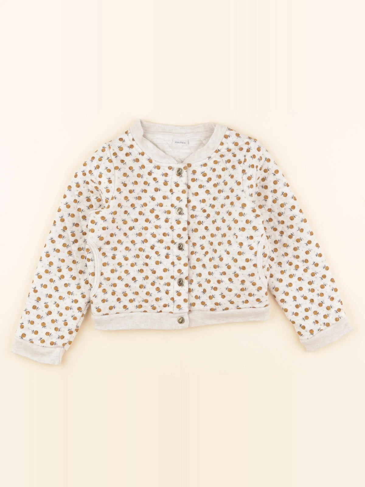 Petit Bateau - sweat beige, marron - 4 ans
