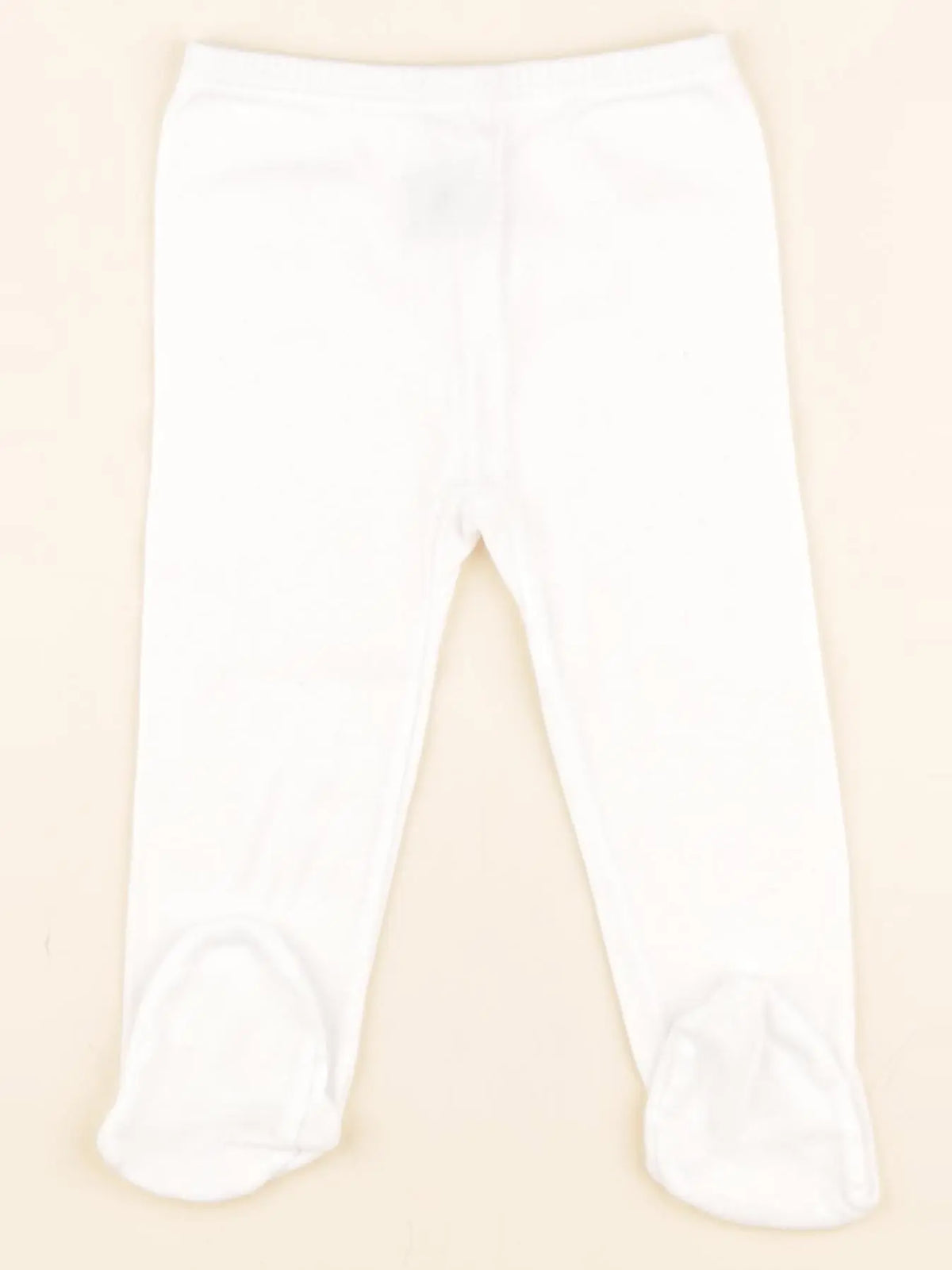 Petit Bateau - legging blanc - 12 mois