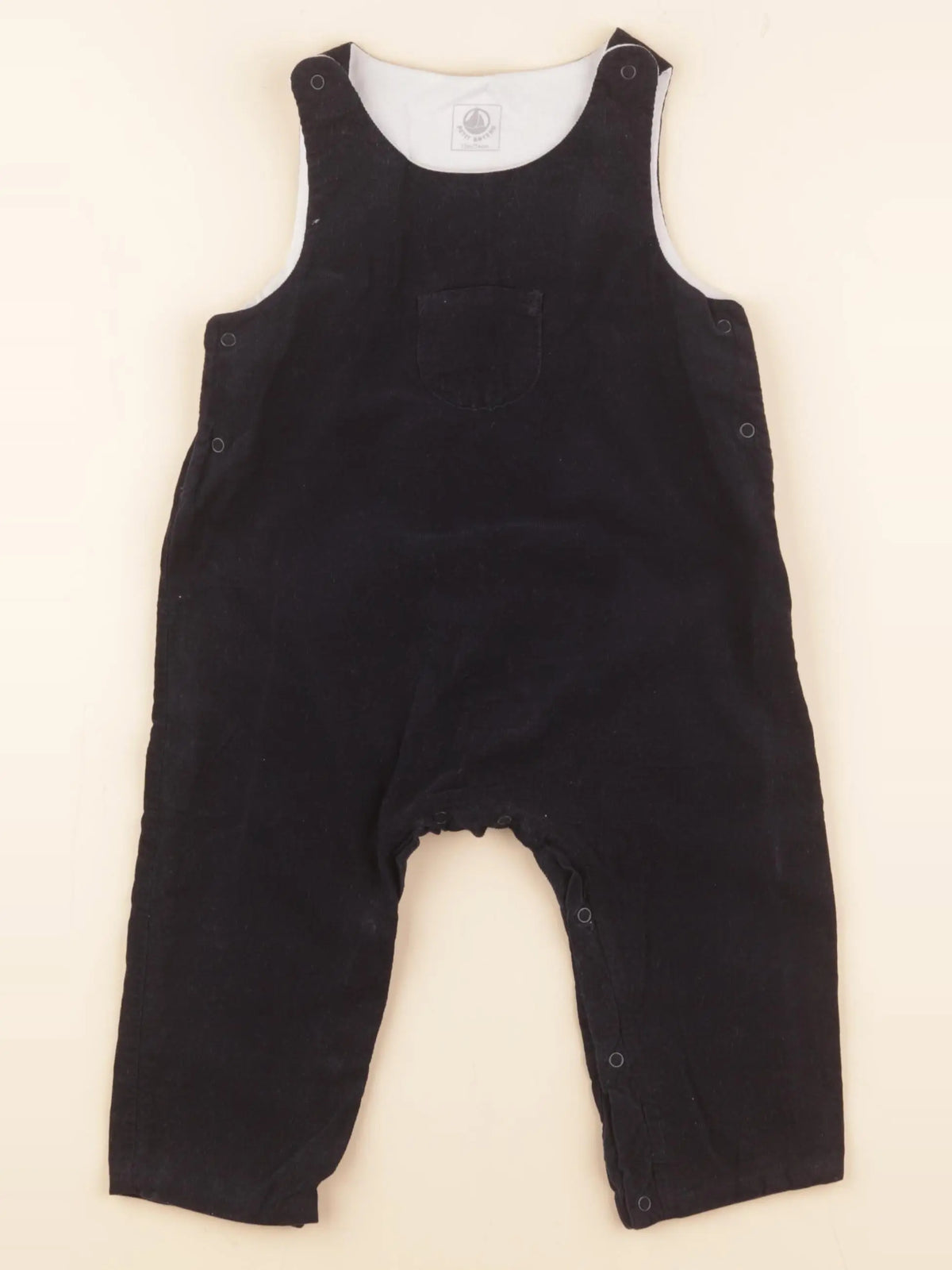 Petit Bateau - salopette bleu - 12 mois