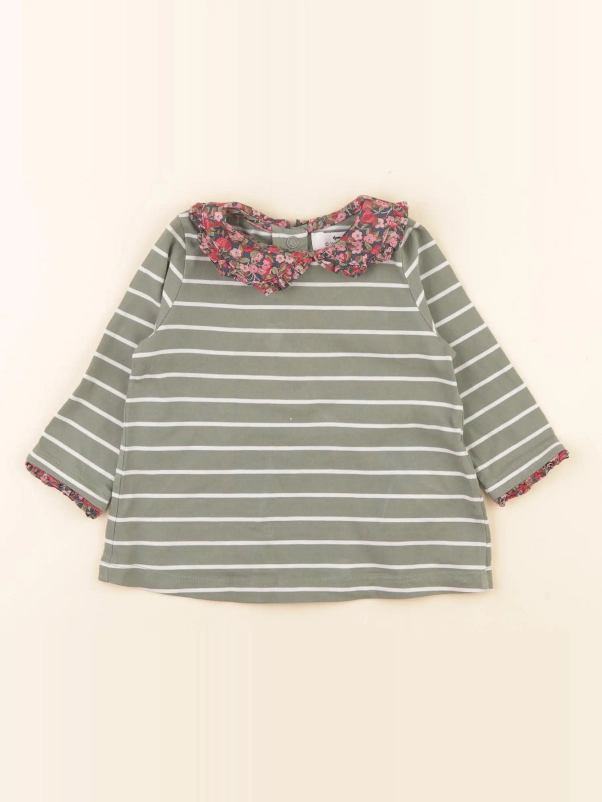 Cyrillus - tee-shirt vert - 6 mois