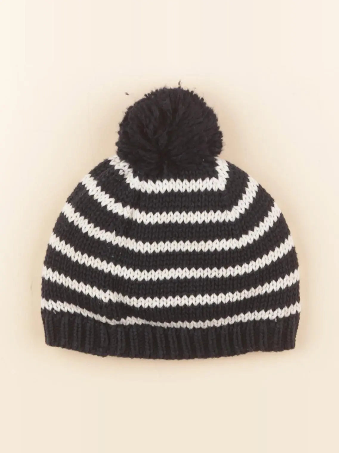 Petit Bateau - bonnet blanc, bleu - 3/4 ans