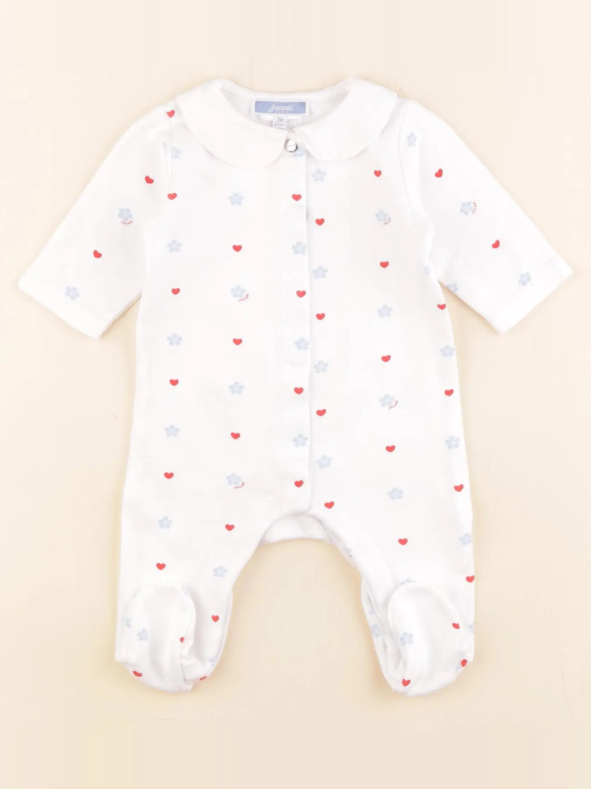 Jacadi - pyjama coton blanc - 3 mois
