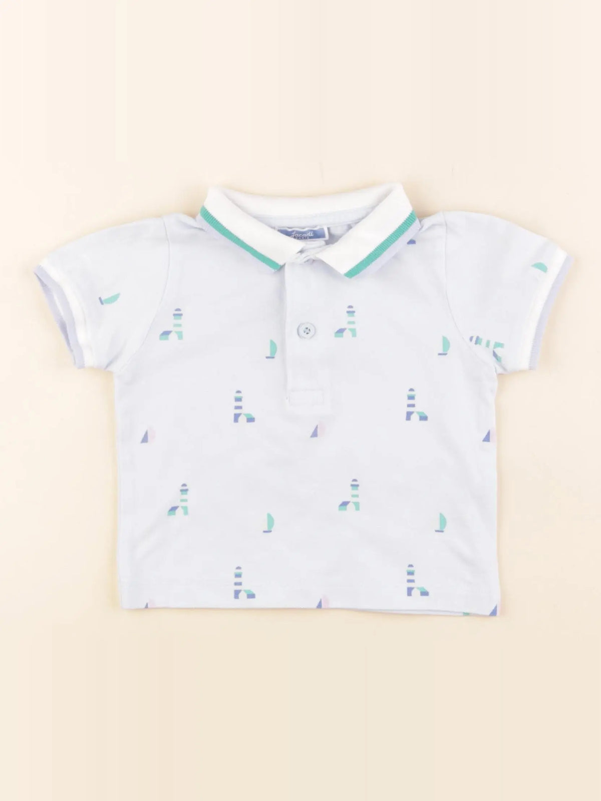 Jacadi - polo bleu - 18 mois