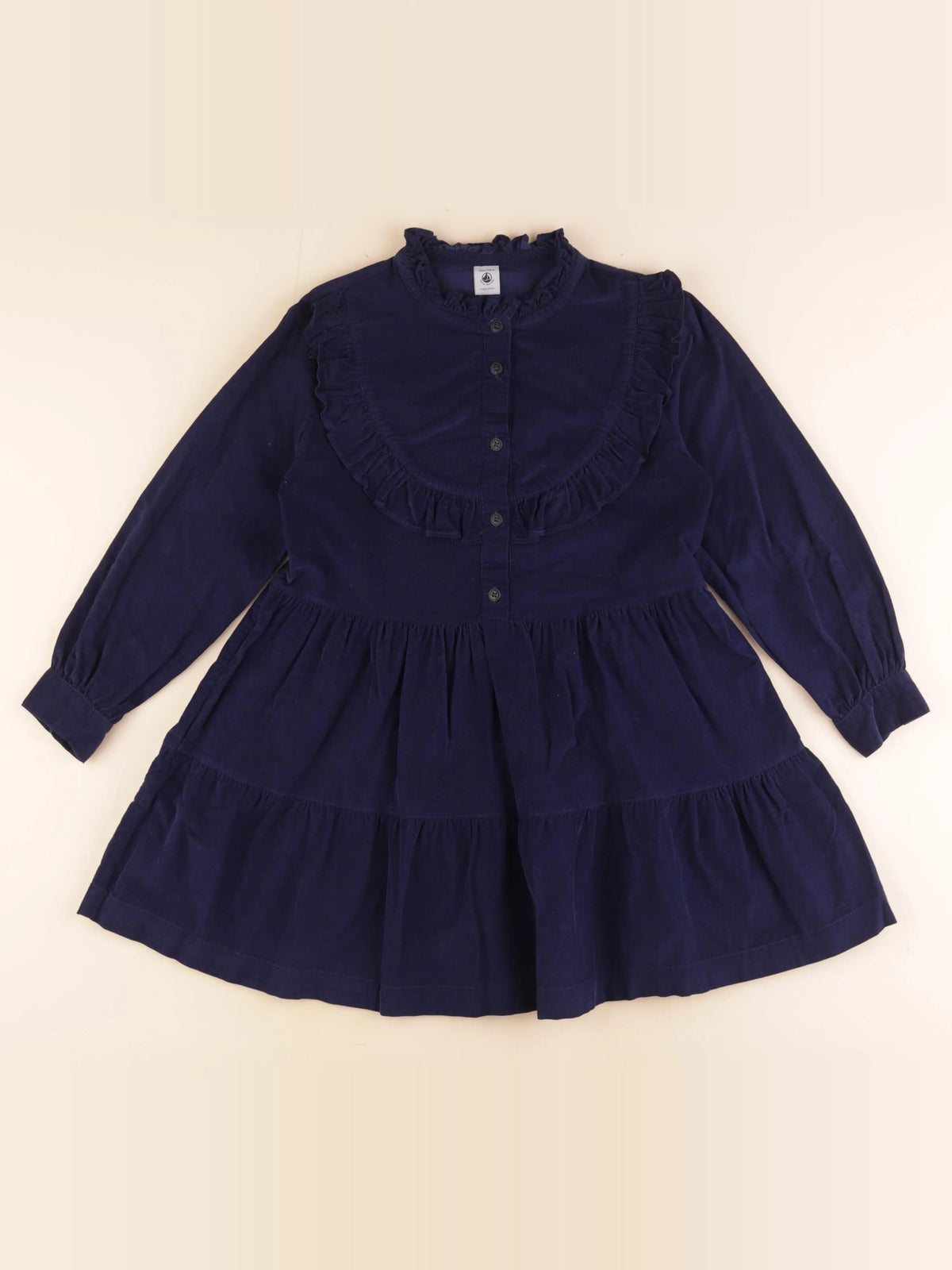 Petit Bateau - robe bleu - 10 ans