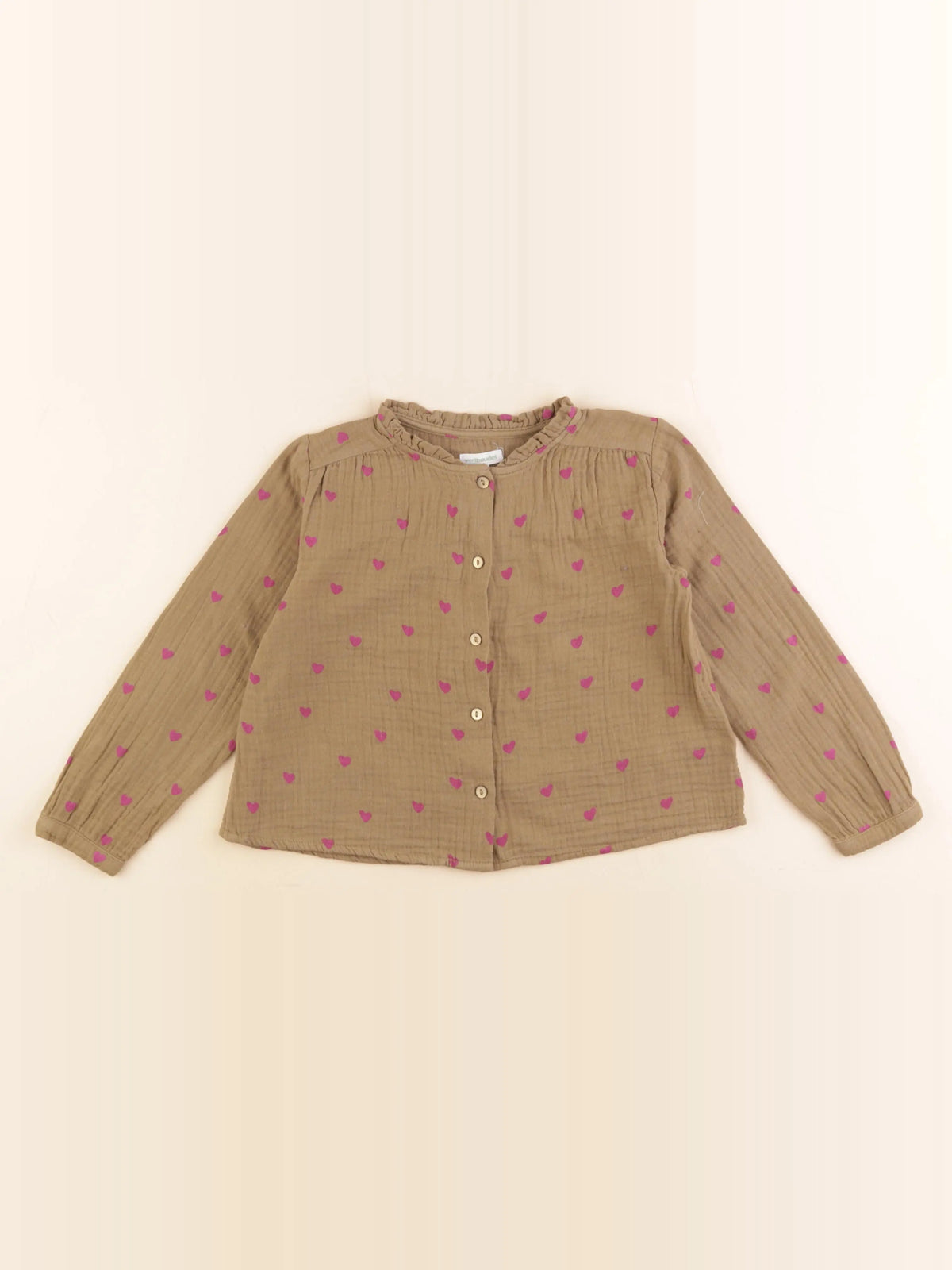 Vertbaudet - blouse vert, rose - 5 ans