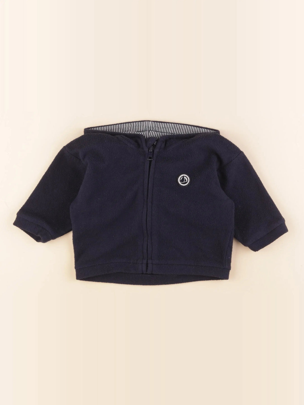 Petit Bateau - polaire bleu - 12 mois