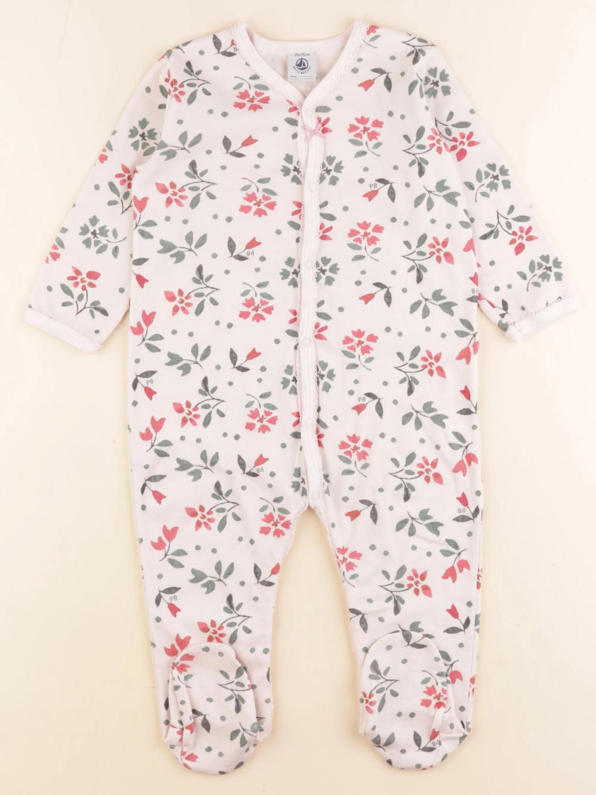 Petit Bateau - pyjama coton rose - 18 mois