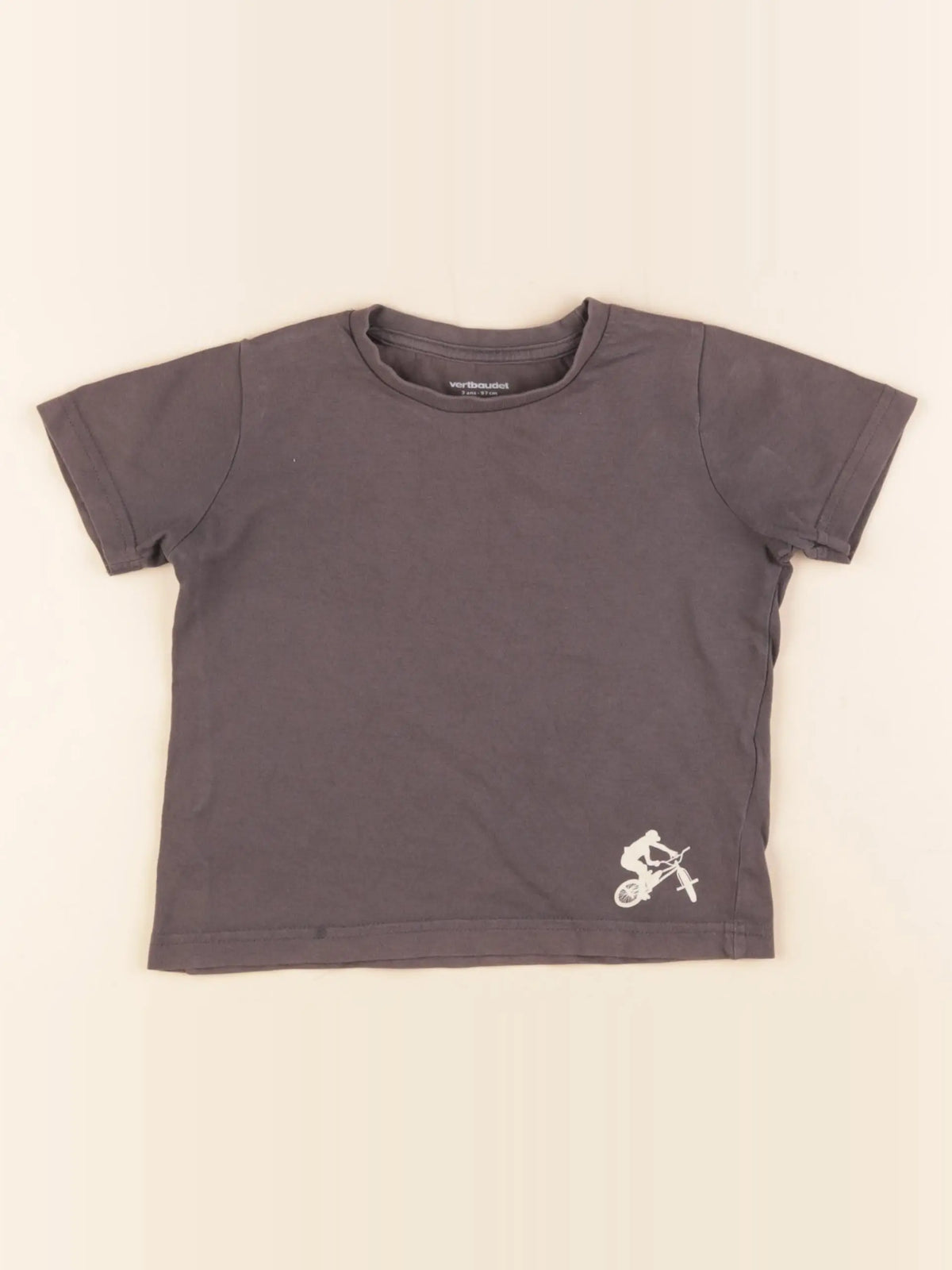 Vertbaudet - tee-shirt gris - 3 ans