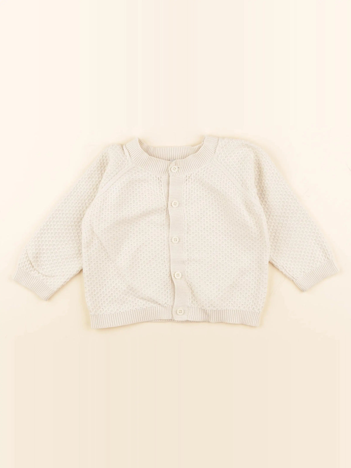 Petit Bateau - gilet beige - 18 mois