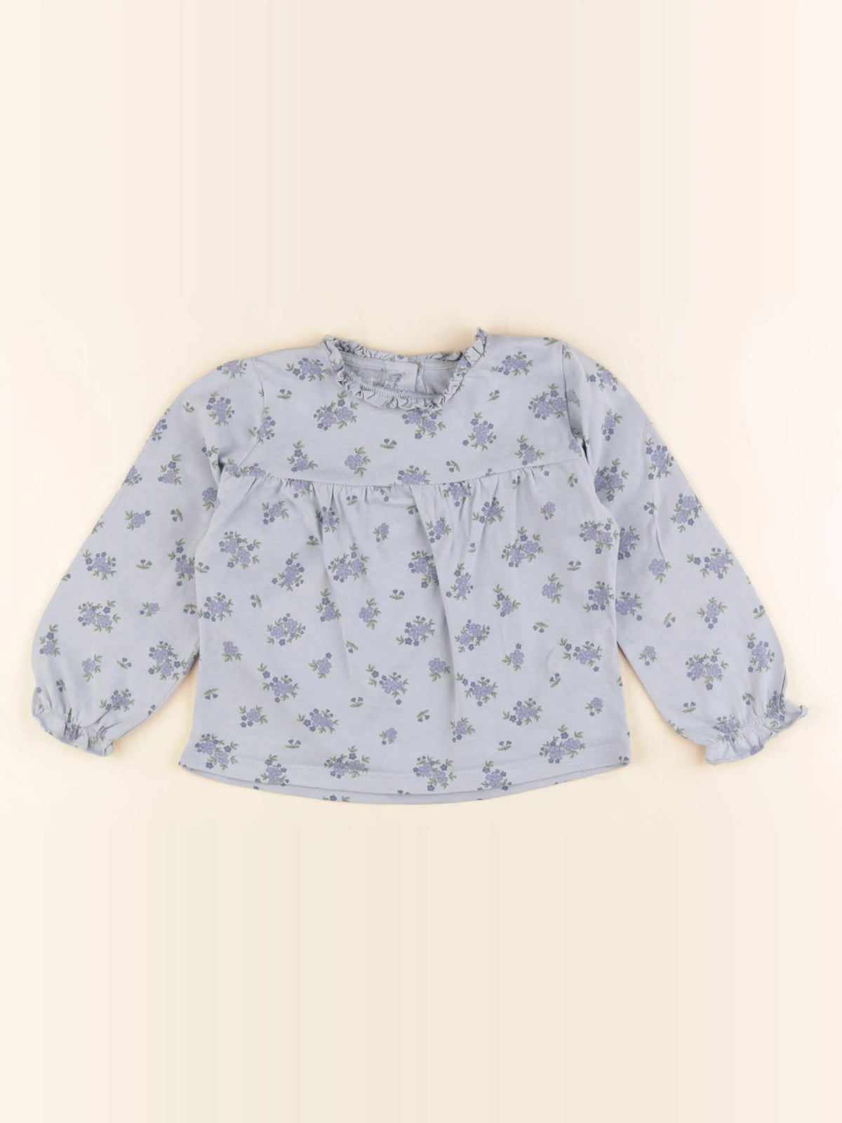 Vertbaudet - tee-shirt bleu - 24 mois