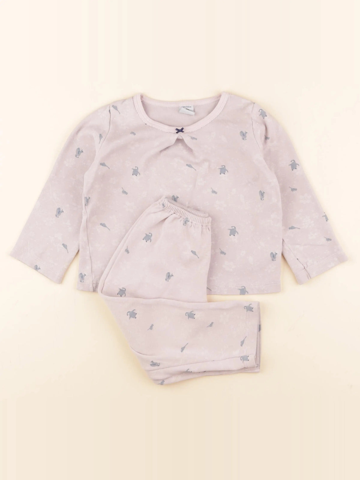 Petit Bateau - pyjama coton rose - 4 ans