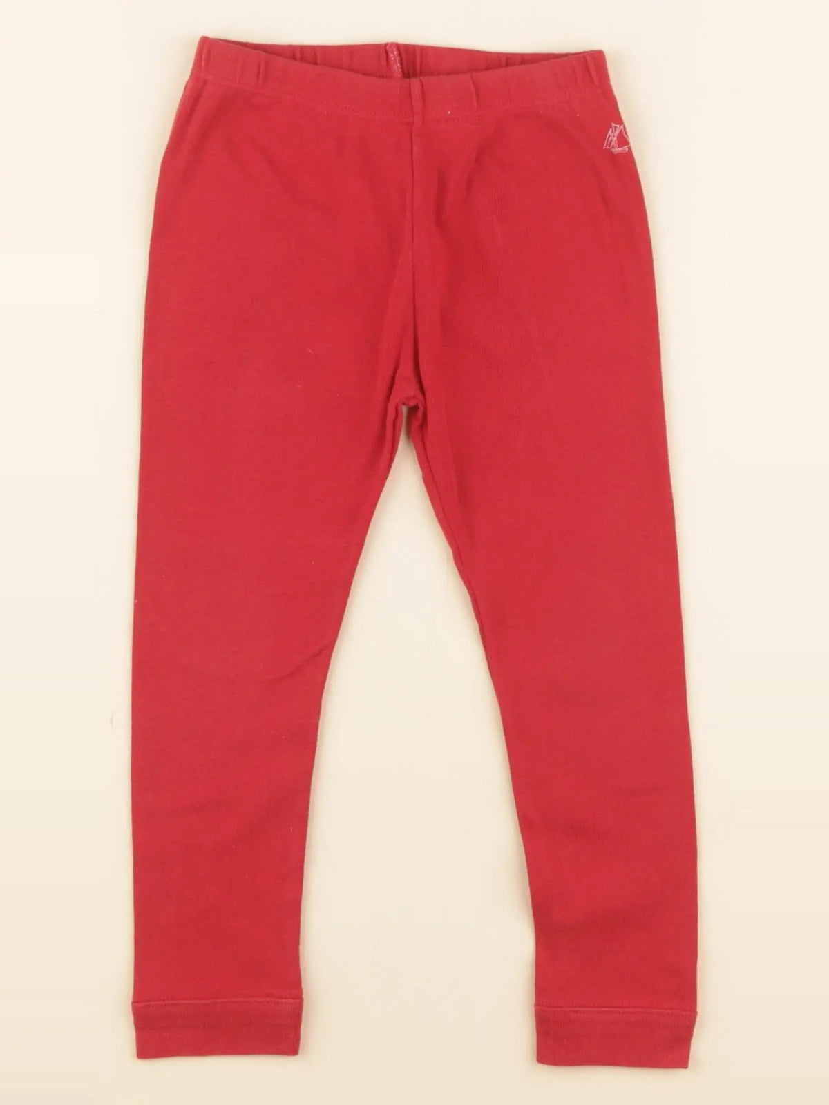 Petit Bateau - legging rouge - 3 ans