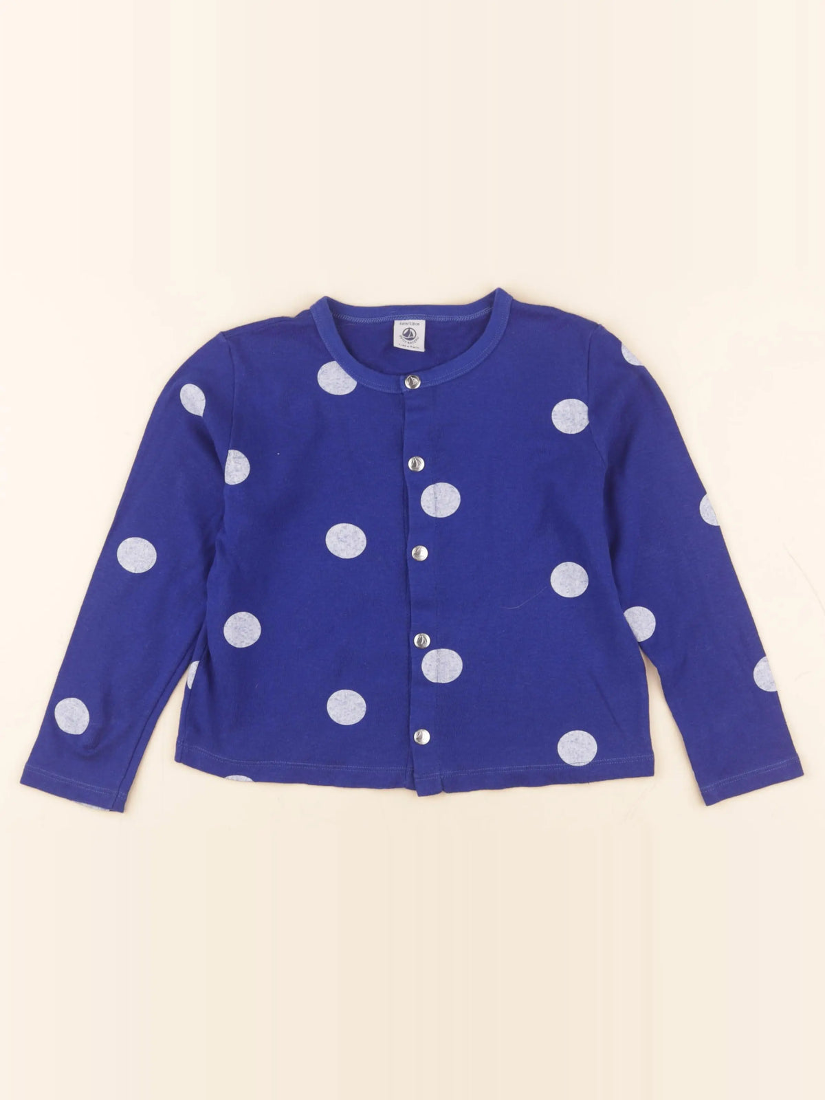 Petit Bateau - tee-shirt bleu - 6 ans
