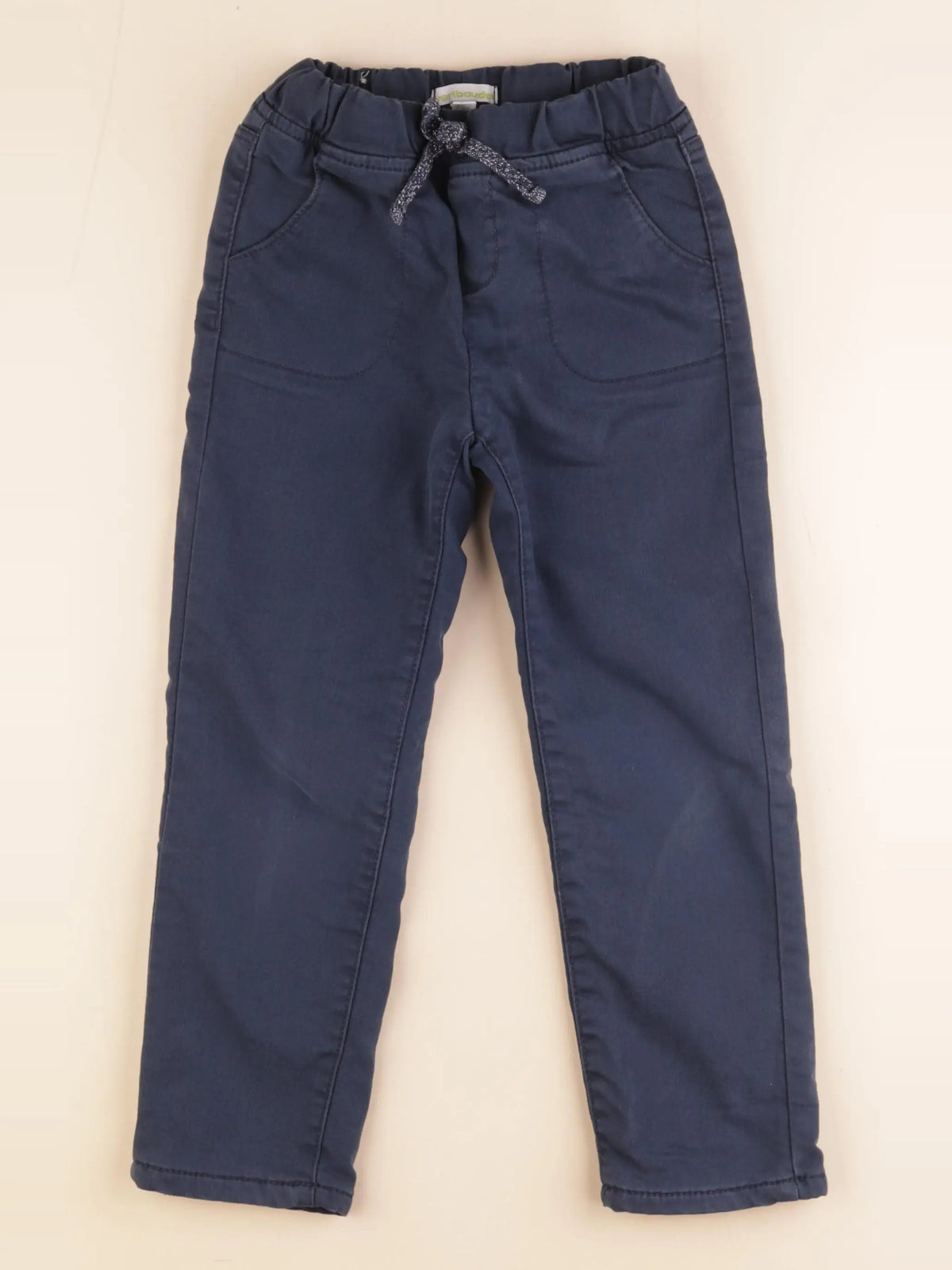 Vertbaudet - pantalon doublé bleu - 6 ans