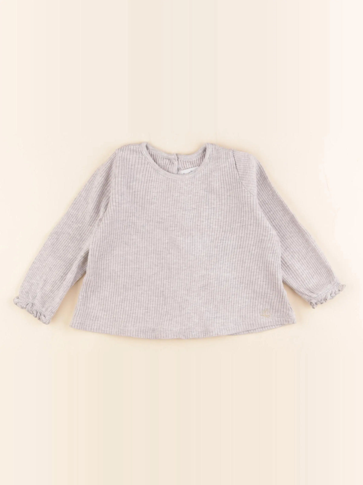 Petit Bateau - tee-shirt gris - 18 mois
