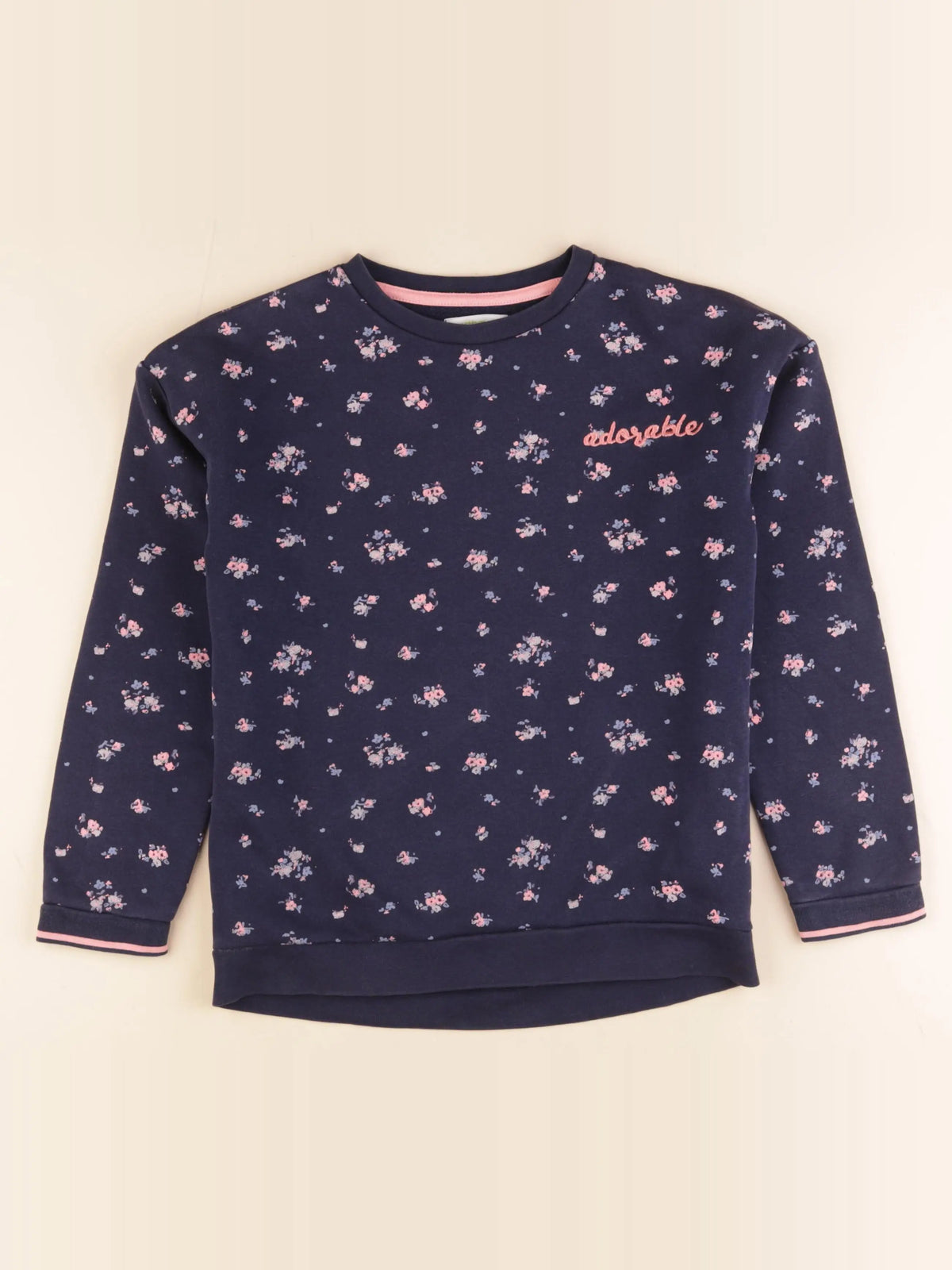 Vertbaudet - sweat bleu - 10 ans