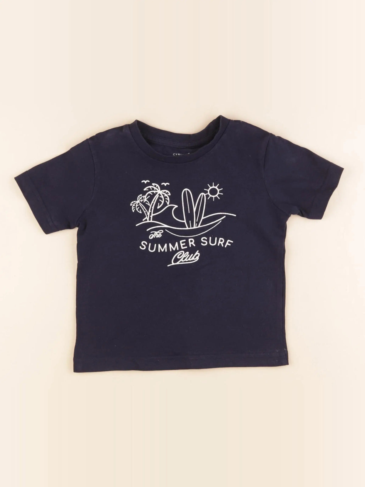Cyrillus - tee-shirt bleu - 3 ans