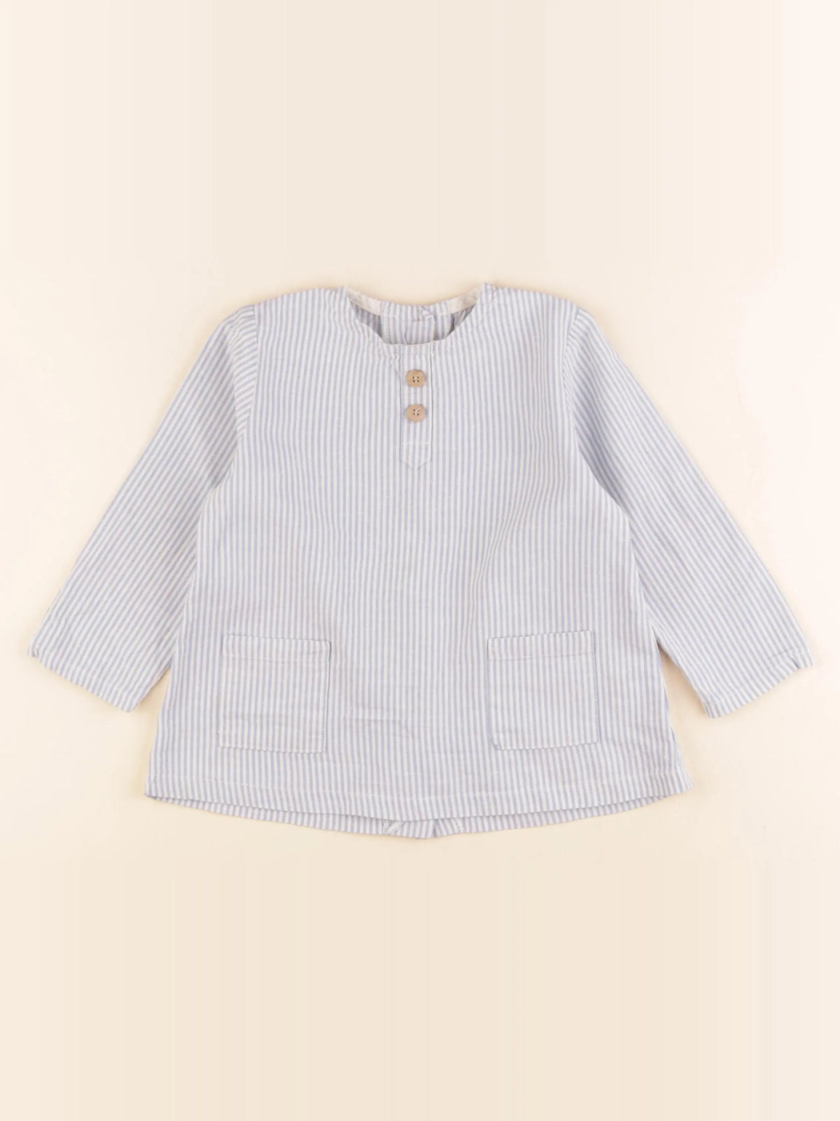 Frangin Frangine - chemise bleu - 3 ans