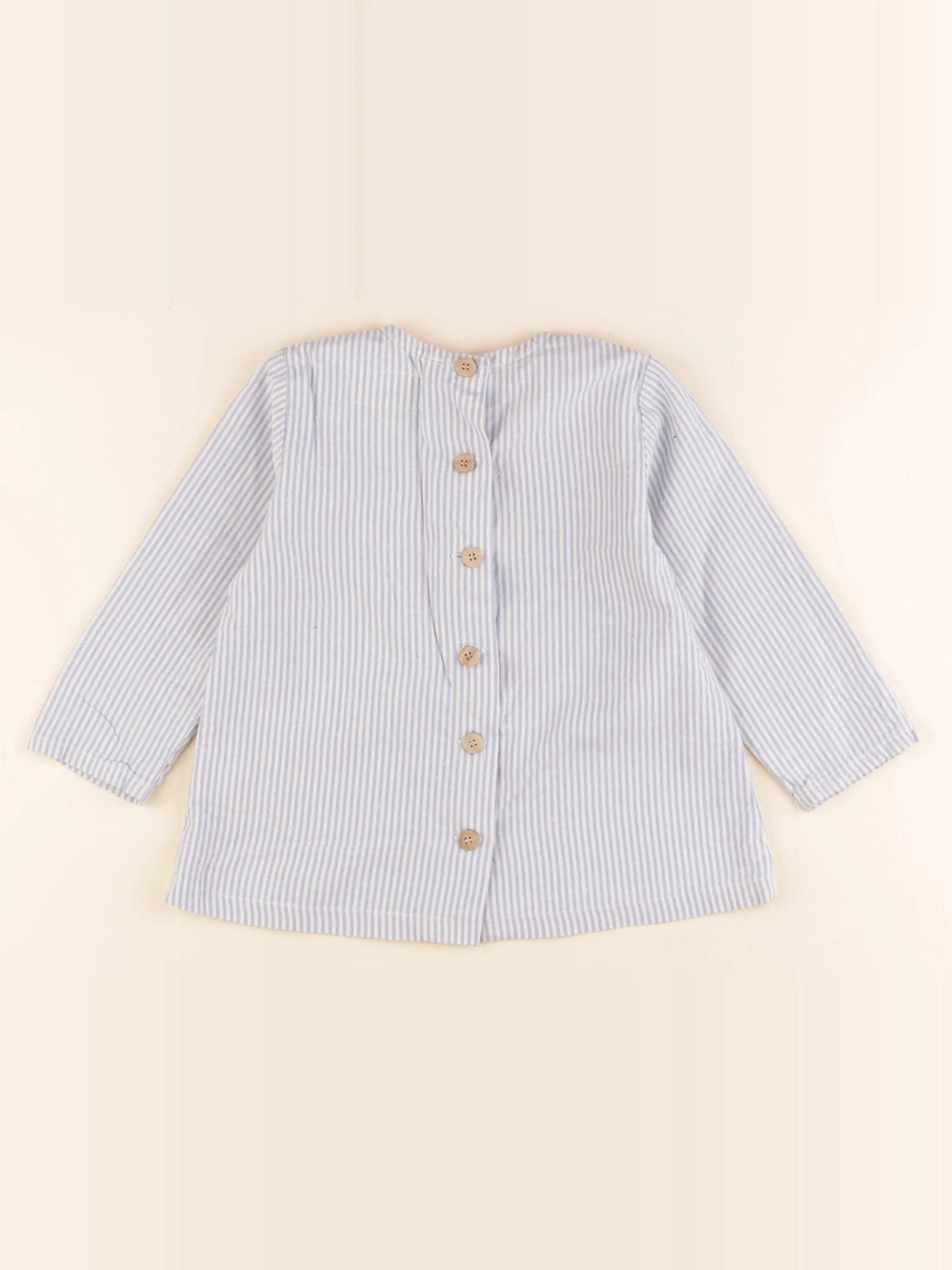 Frangin Frangine - chemise bleu - 3 ans