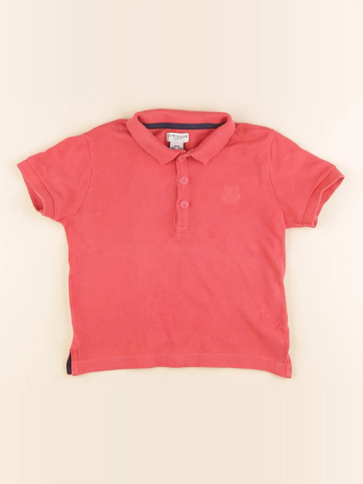 Cyrillus - polo orange - 3 ans