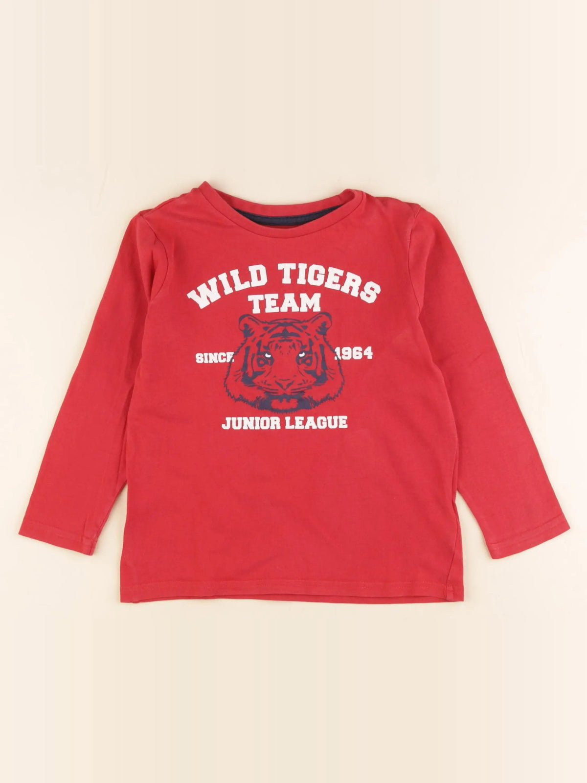 Vertbaudet - tee-shirt rouge - 5 ans