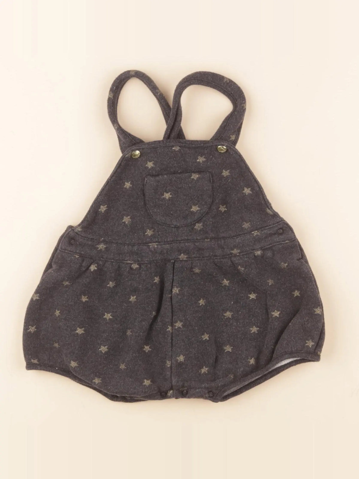 Petit Bateau - salopette gris, or - 18 mois