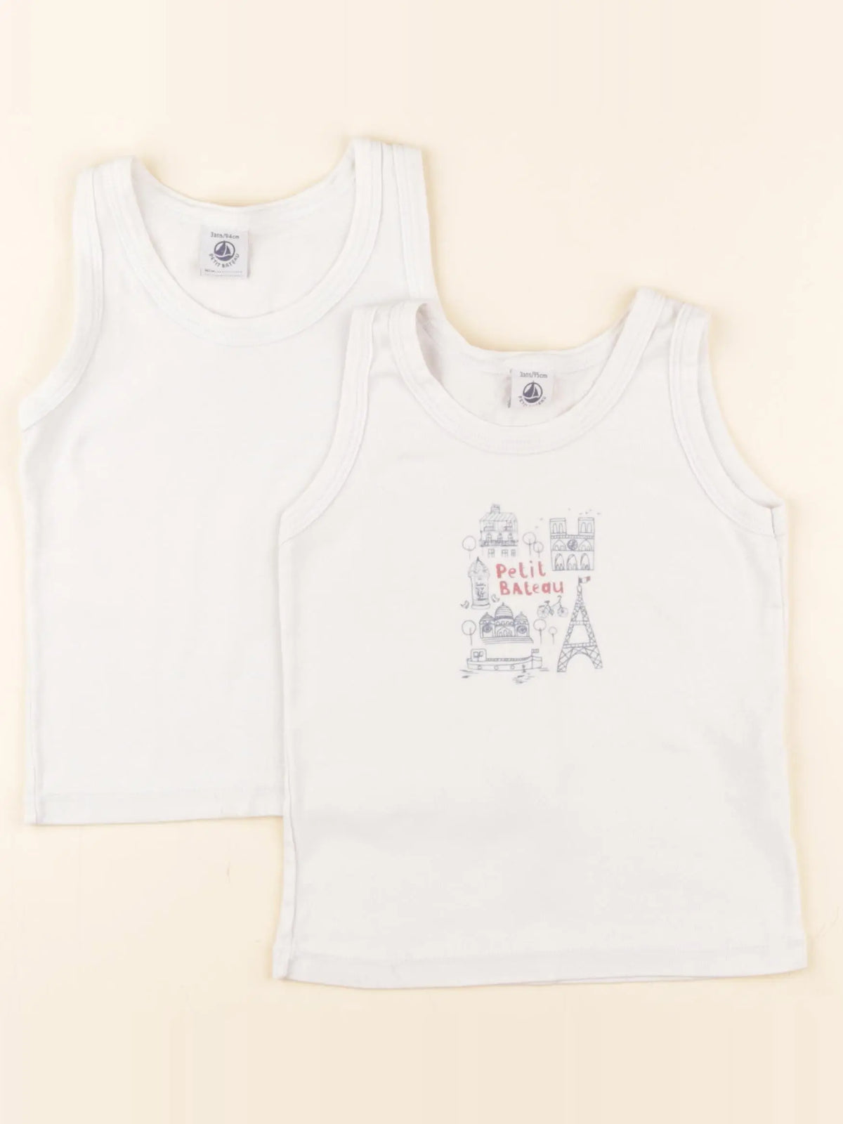 Petit Bateau - maillot de corps rose - 3 ans