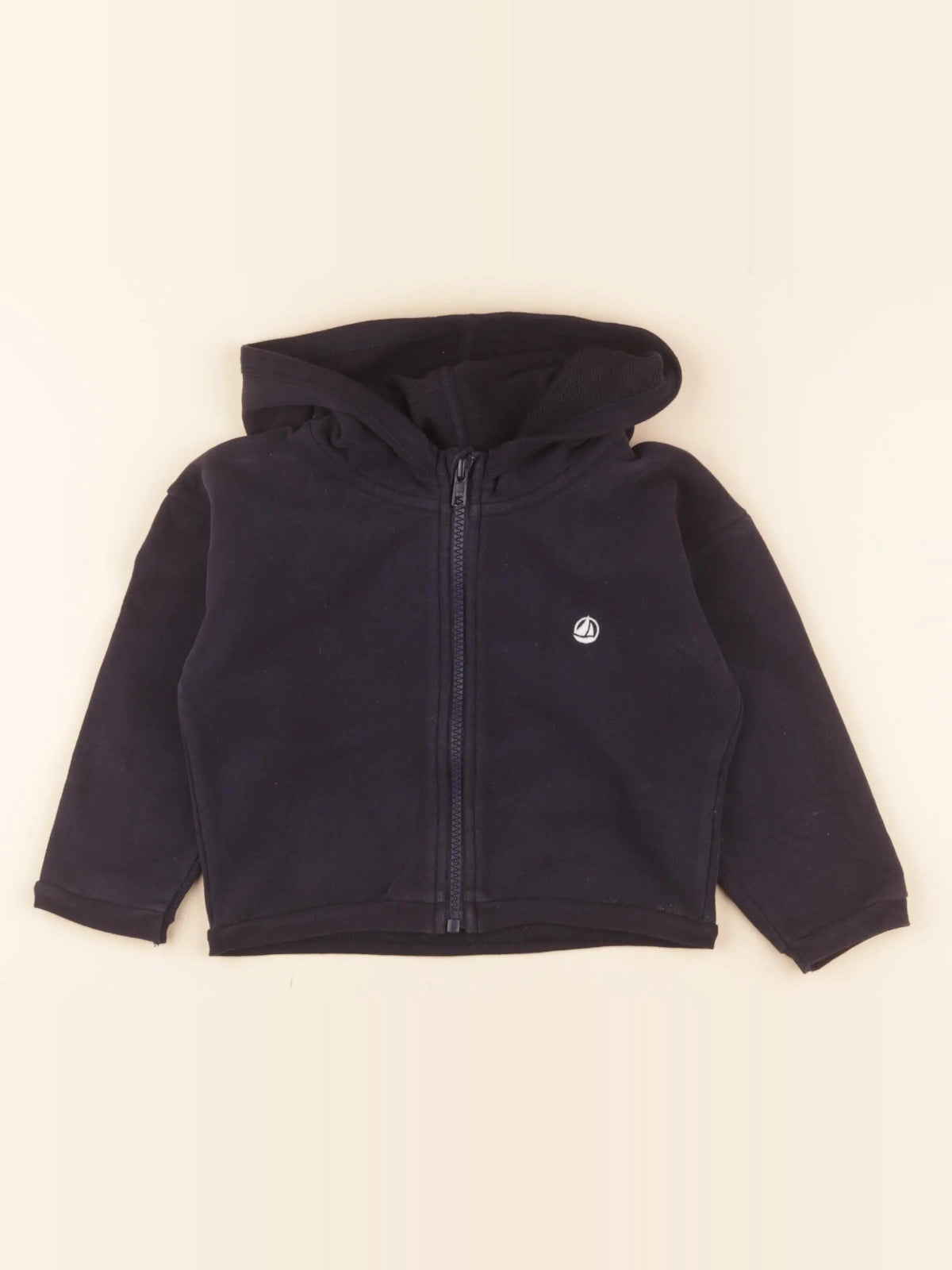 Petit Bateau - sweat bleu - 36 mois
