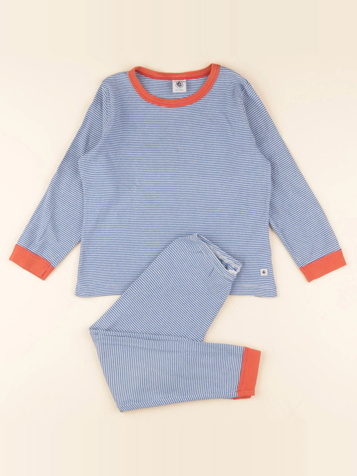 Petit Bateau - pyjama bleu - 5 ans