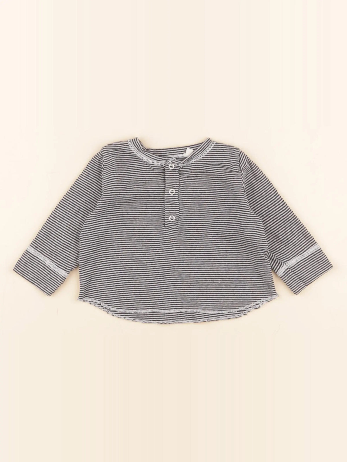 Petit Bateau - tee-shirt noir - 6 mois