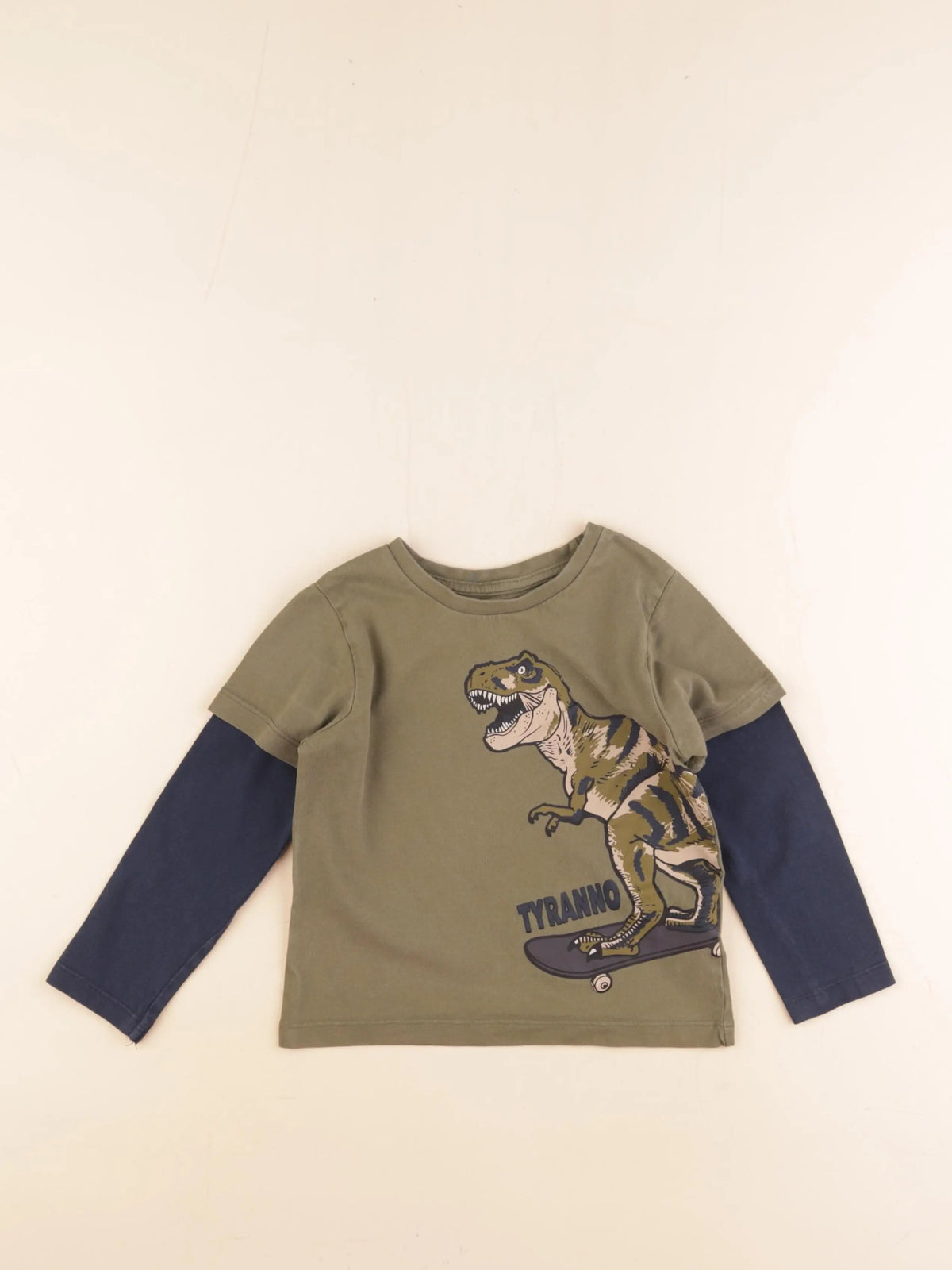 Vertbaudet - tee-shirt vert - 4 ans