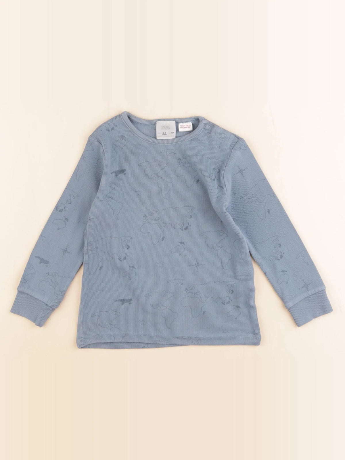 Zara - maillot de corps bleu - 2/4 ans