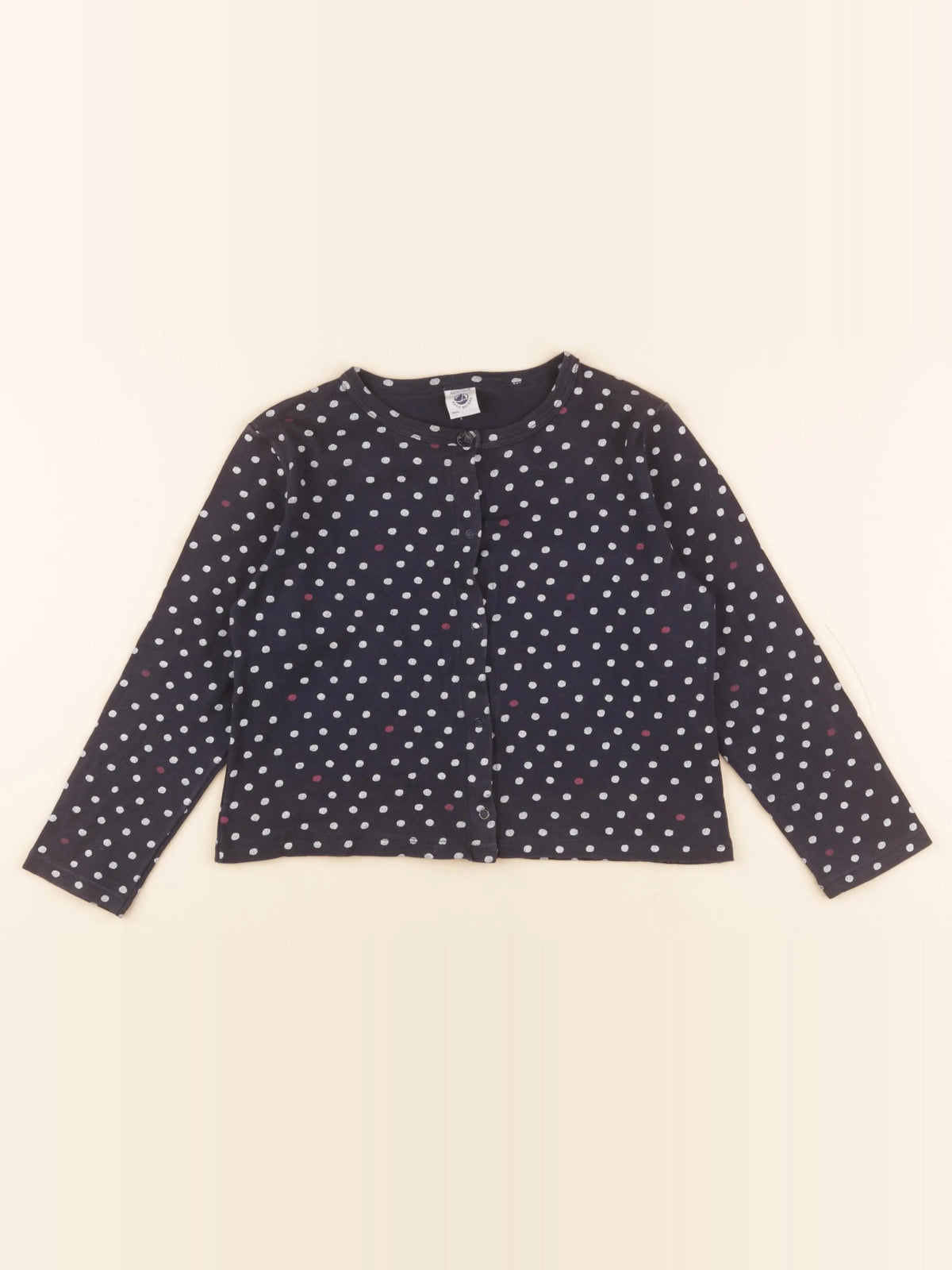 Petit Bateau - gilet bleu - 6 ans