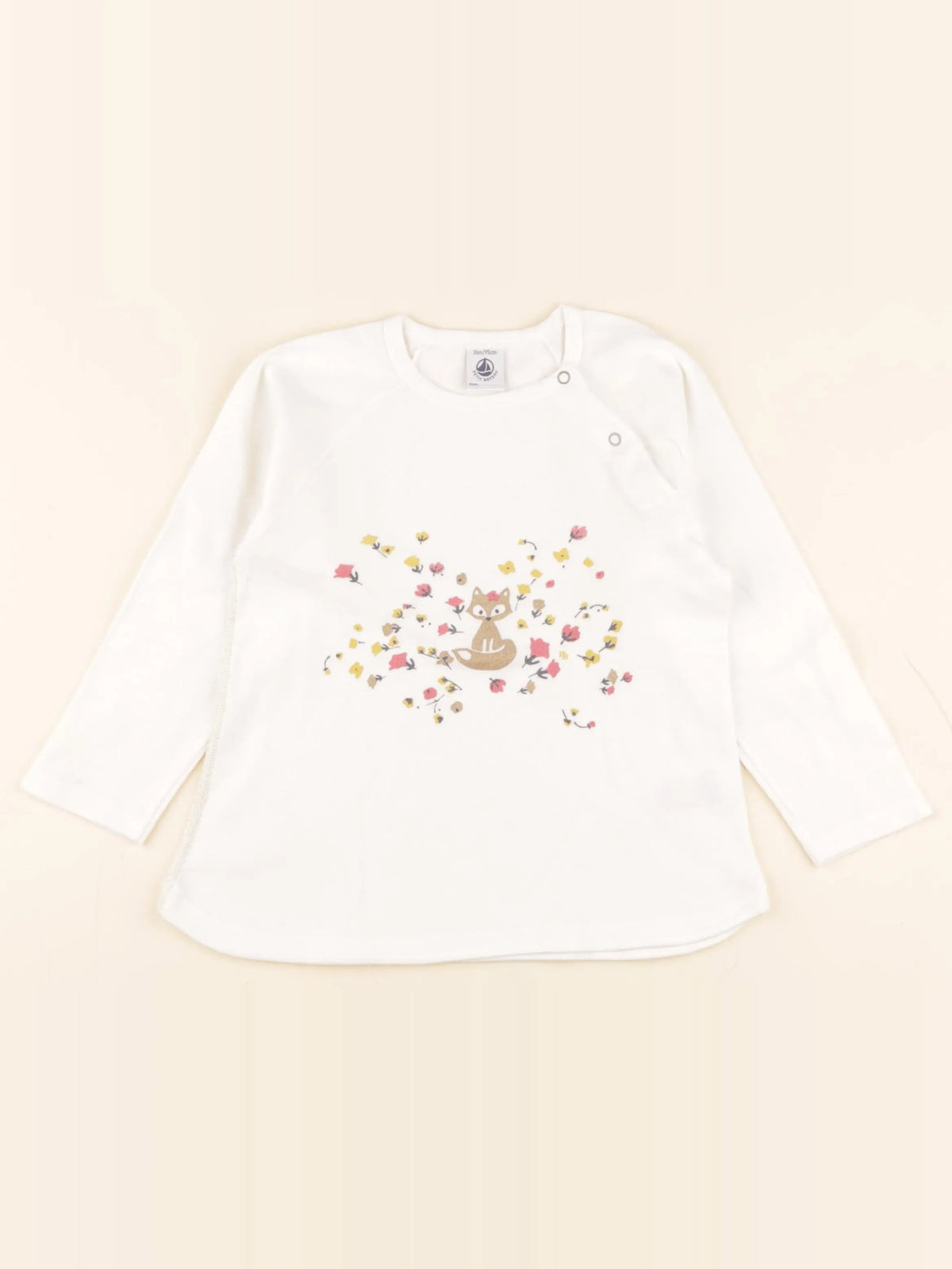 Petit Bateau - tee-shirt blanc - 36 mois