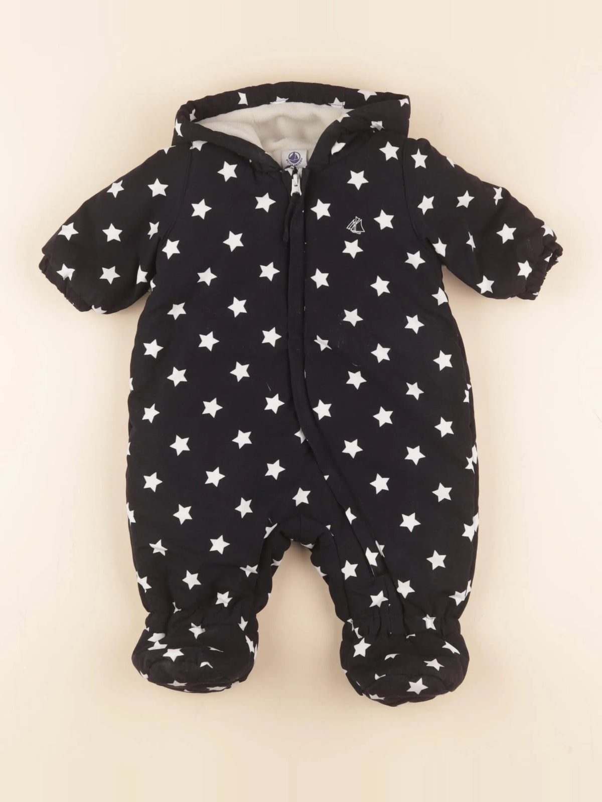 Petit Bateau - combi-pilote bleu - 3 mois