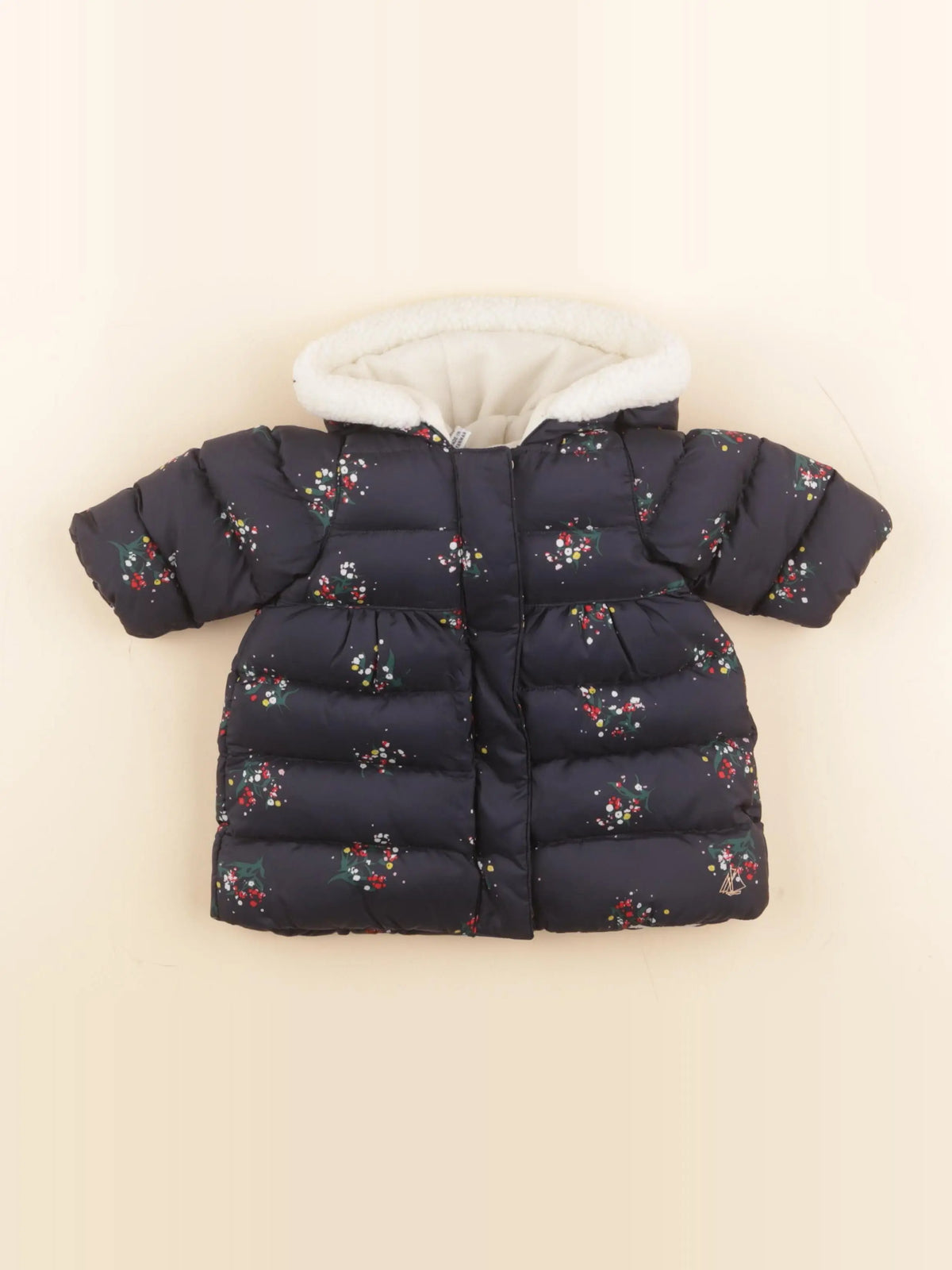 Petit Bateau - doudoune bleu - 3 mois