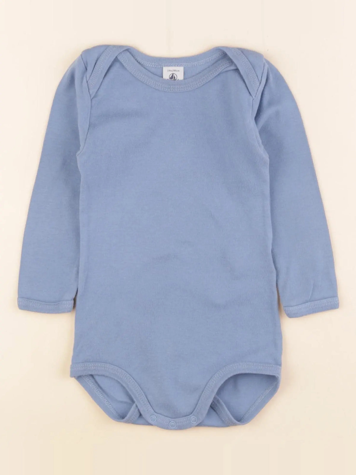 Petit Bateau - body bleu - 24 mois