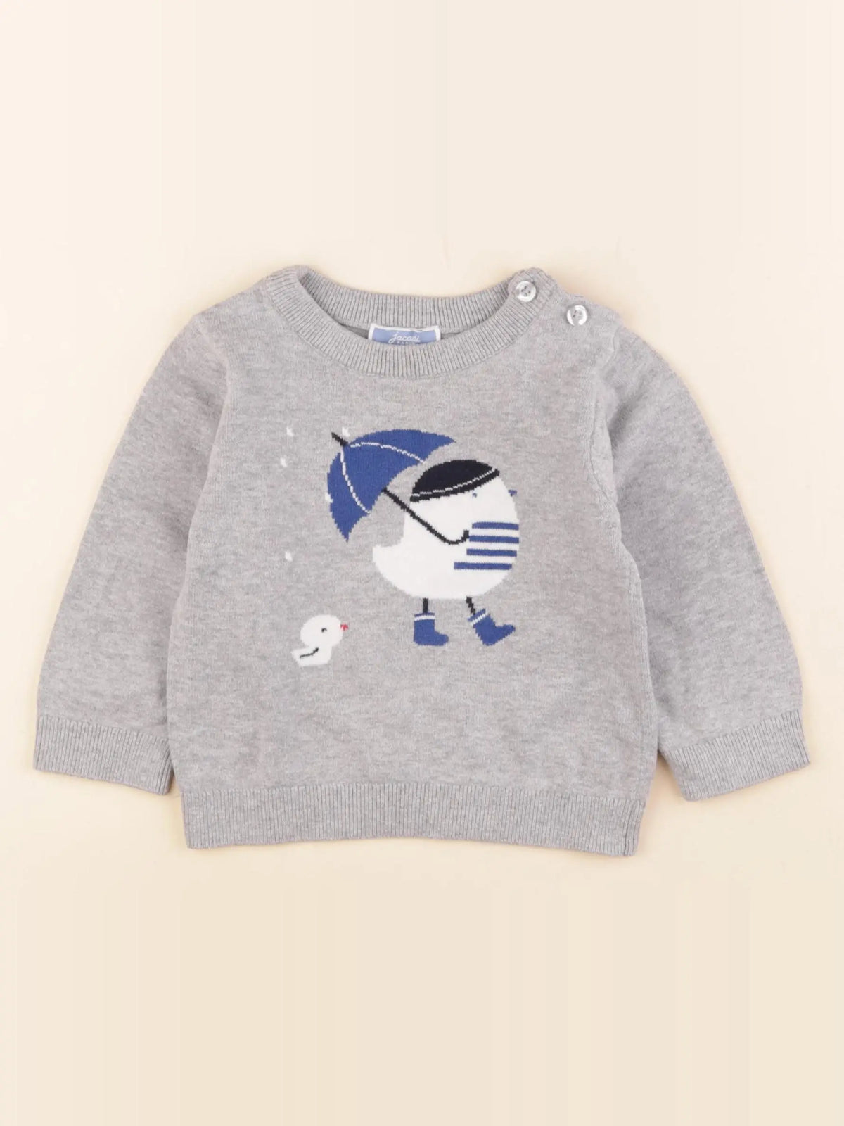 Jacadi - pull gris - 18 mois