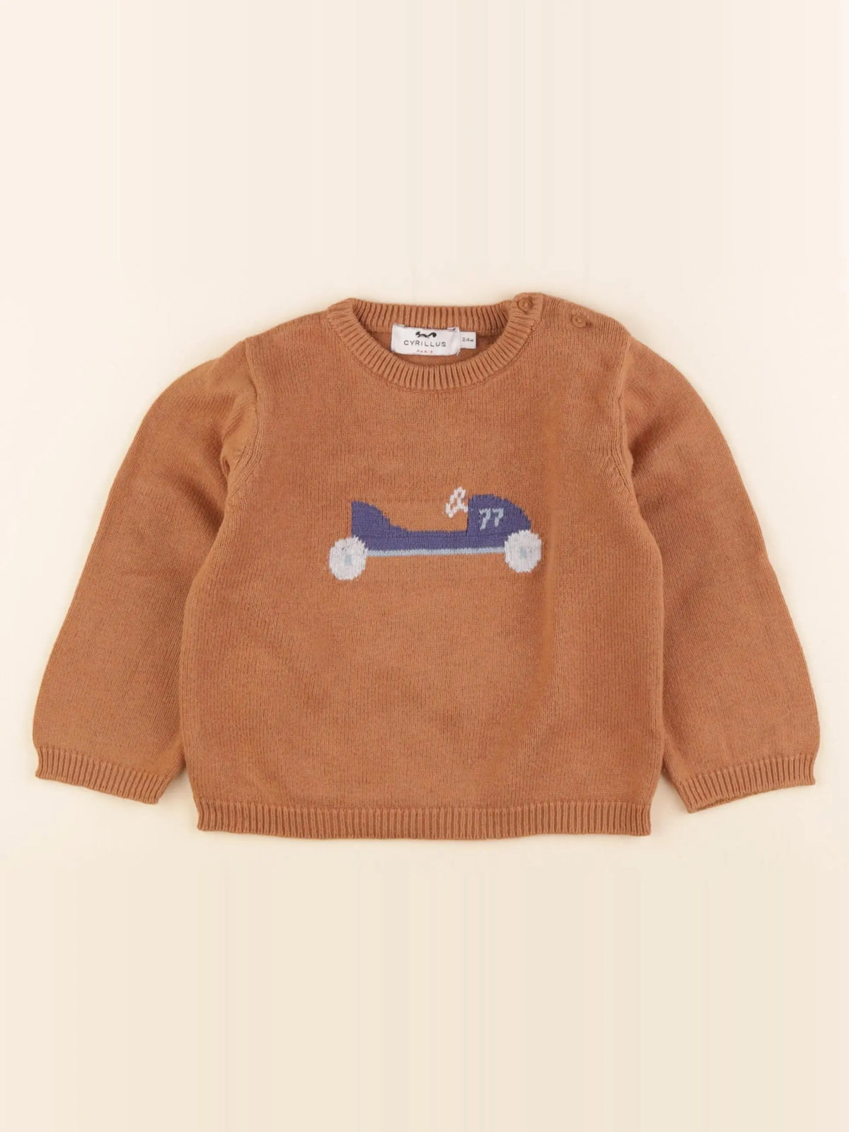 Cyrillus - pull marron - 24 mois