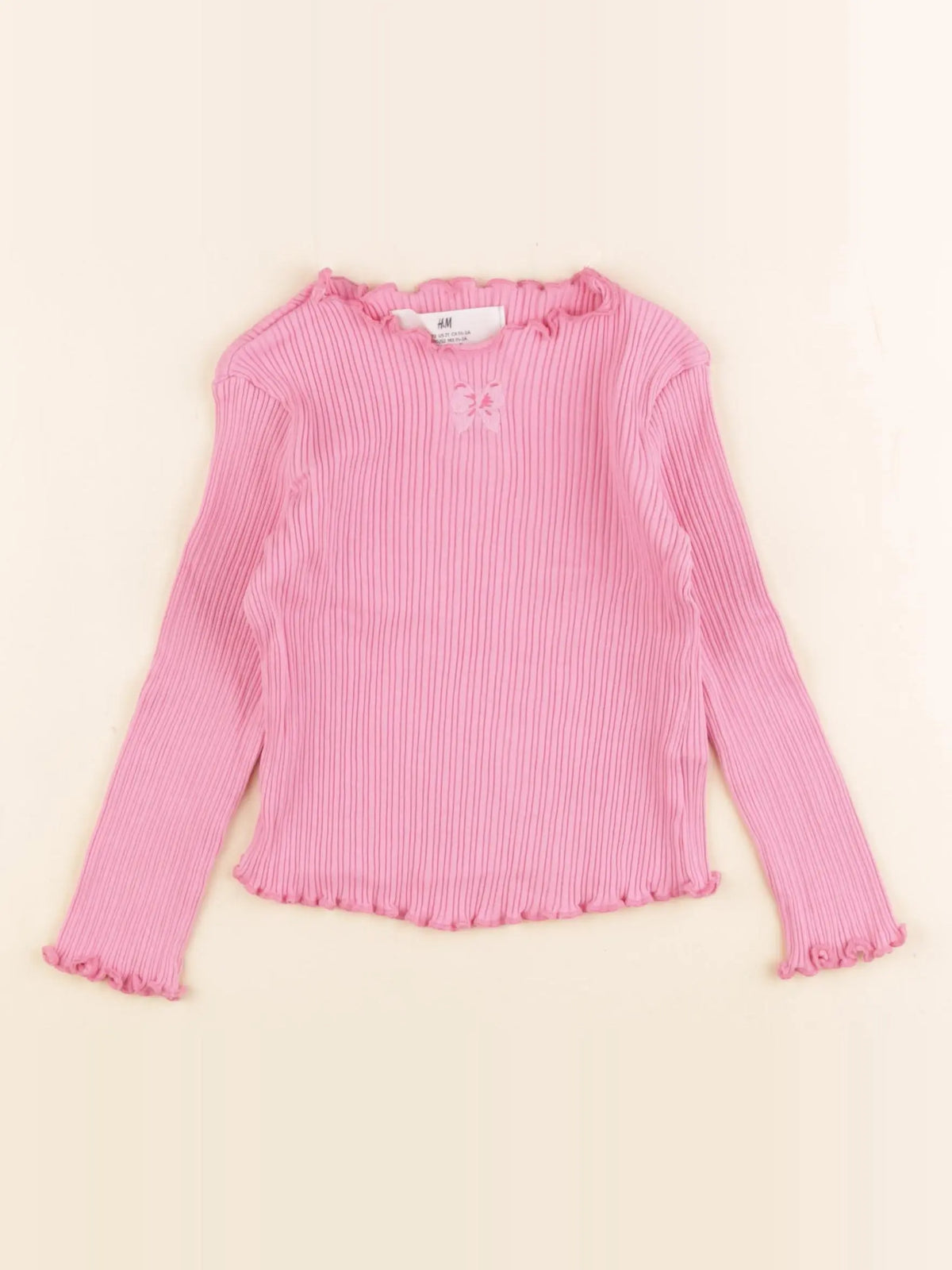 H&M - tee-shirt rose - 18/24 mois