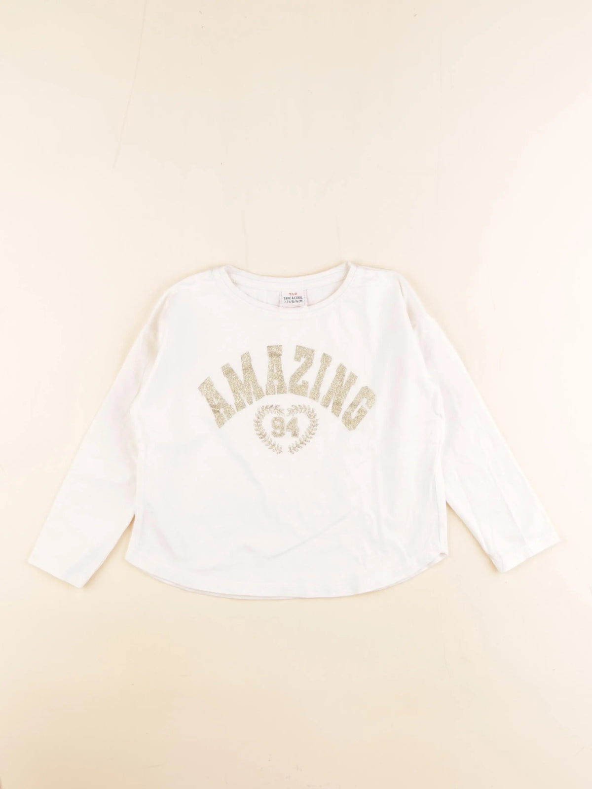 Tape à l'oeil - tee-shirt blanc - 2/3 ans