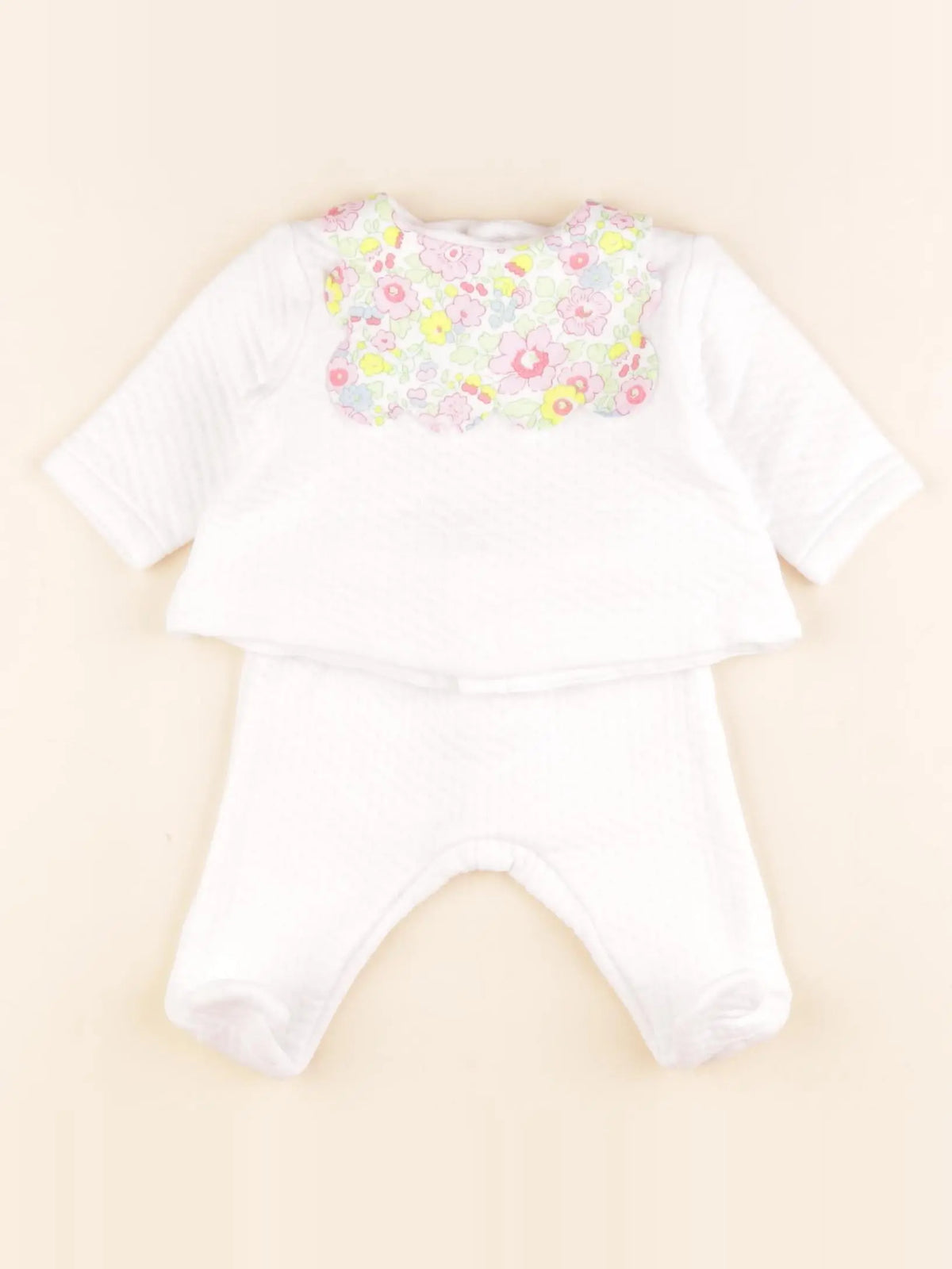 Jacadi - ensemble blanc - 1 mois