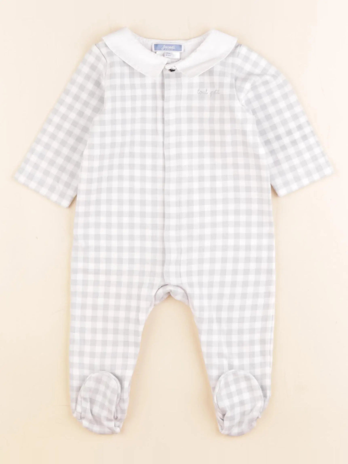 Jacadi - pyjama coton gris - 6 mois