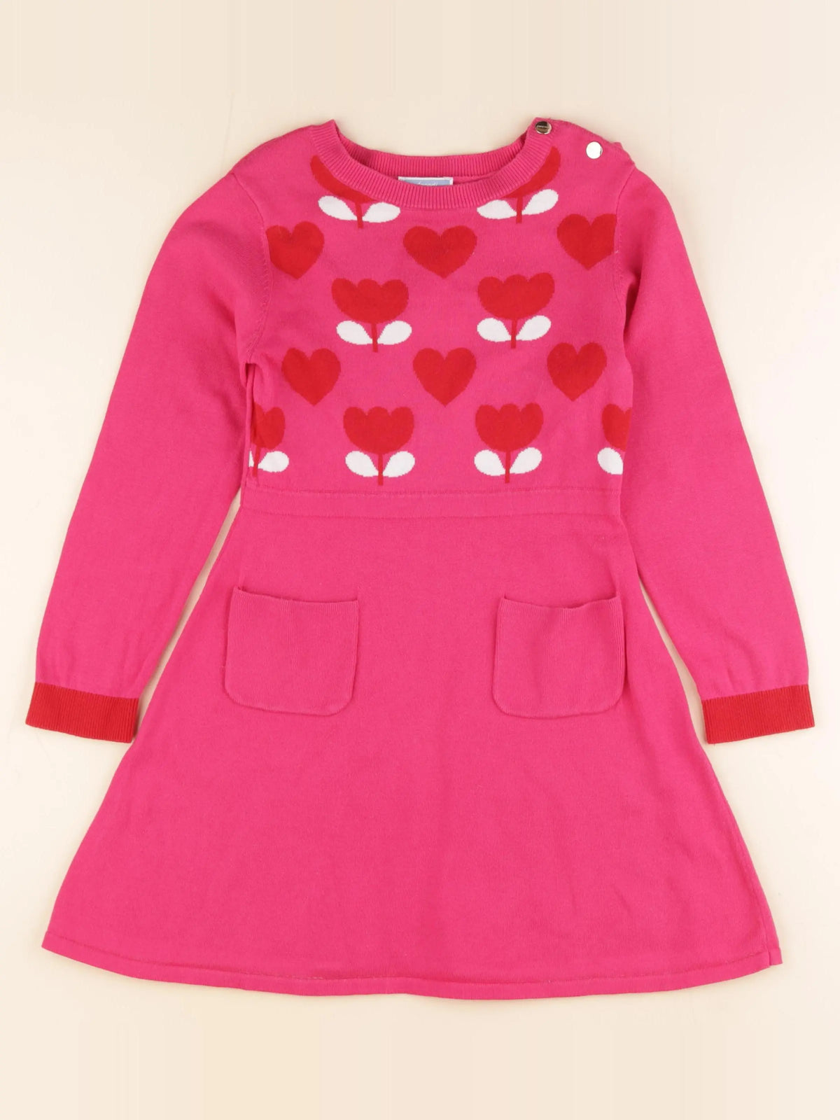 Jacadi - robe rose - 8 ans