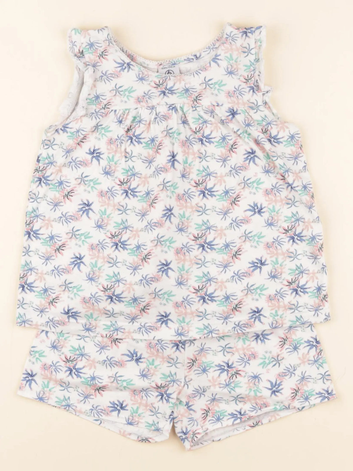 Petit Bateau - pyjama coton multicolore - 4 ans