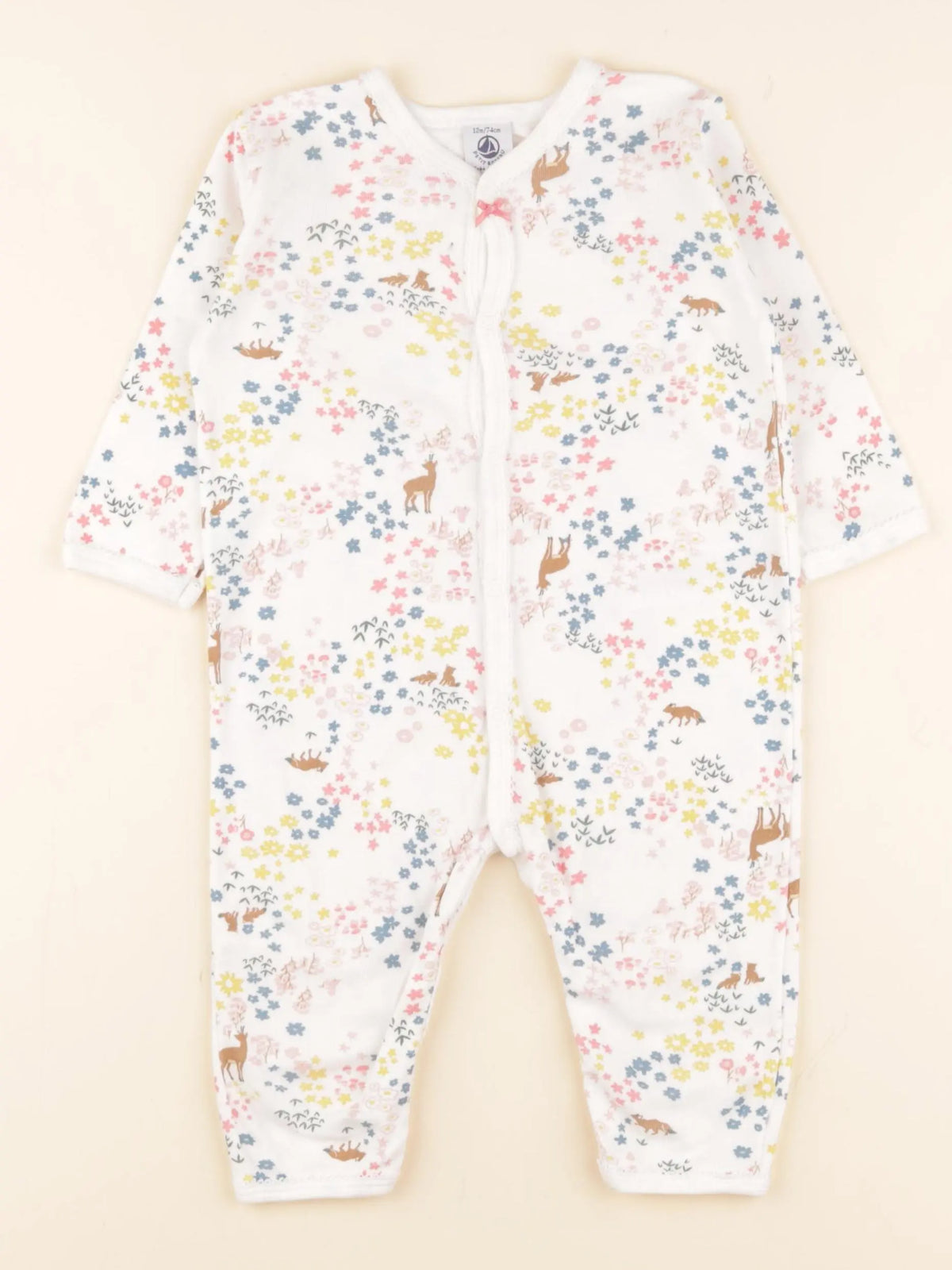 Petit Bateau - pyjama coton multicolore - 12 mois