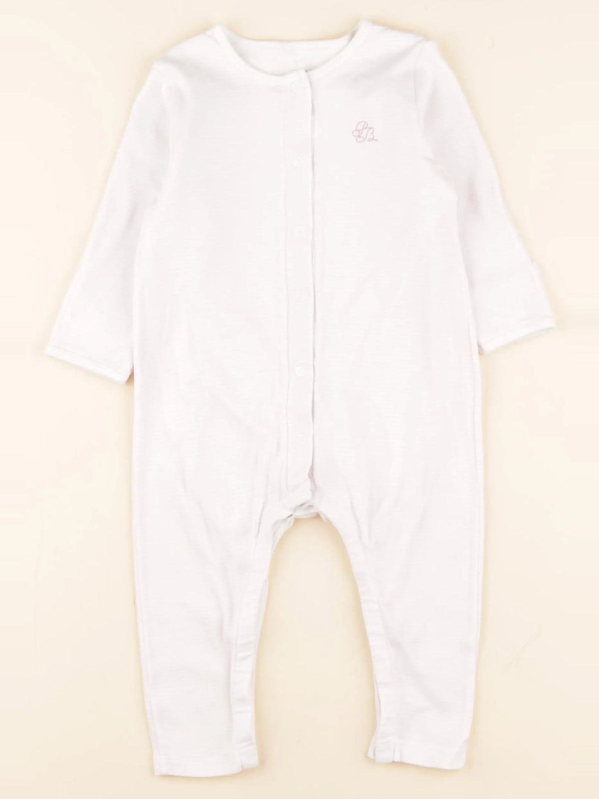 Petit Bateau - pyjama coton rose - 12 mois