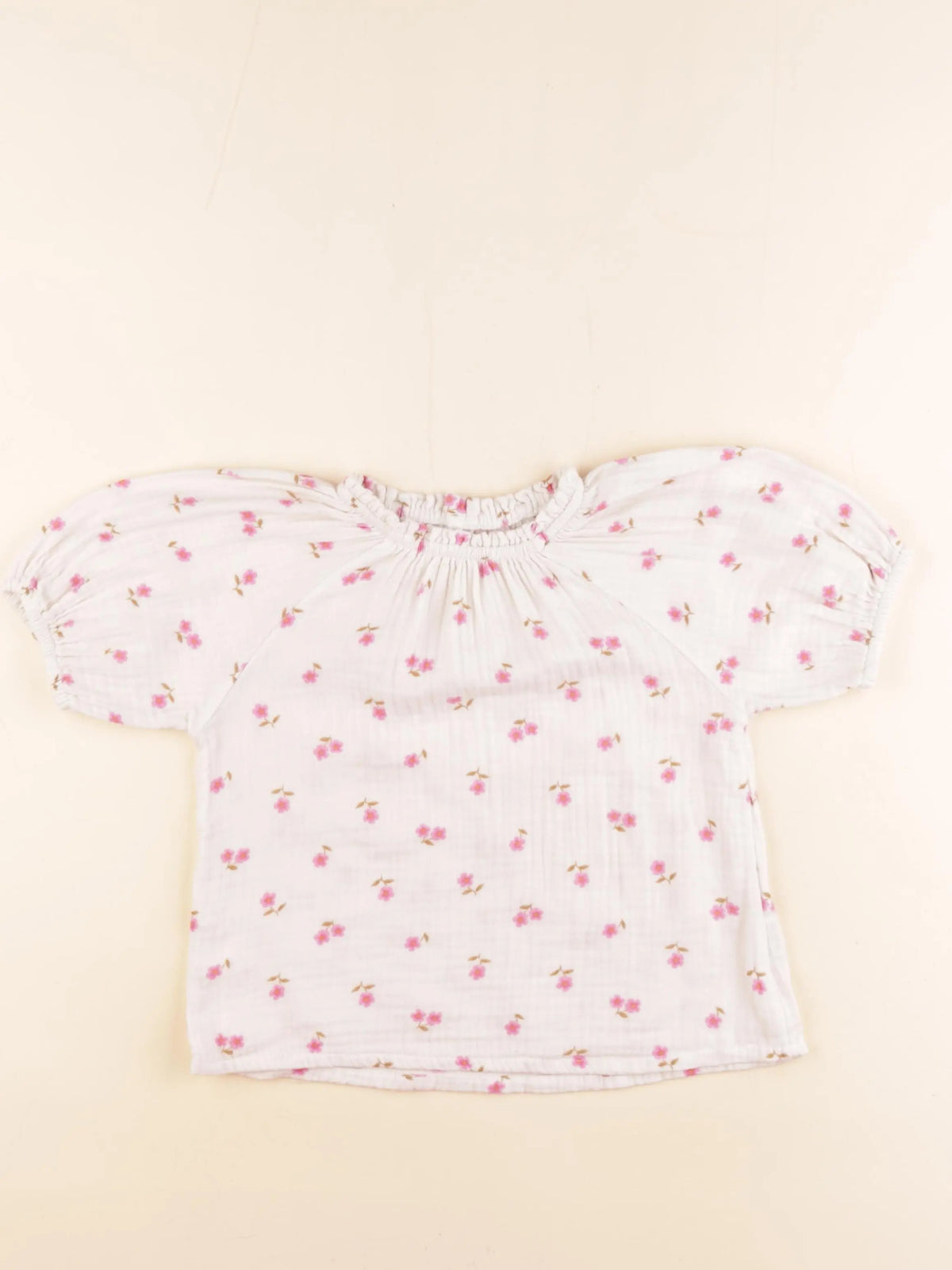 Vertbaudet - blouse beige - 5 ans