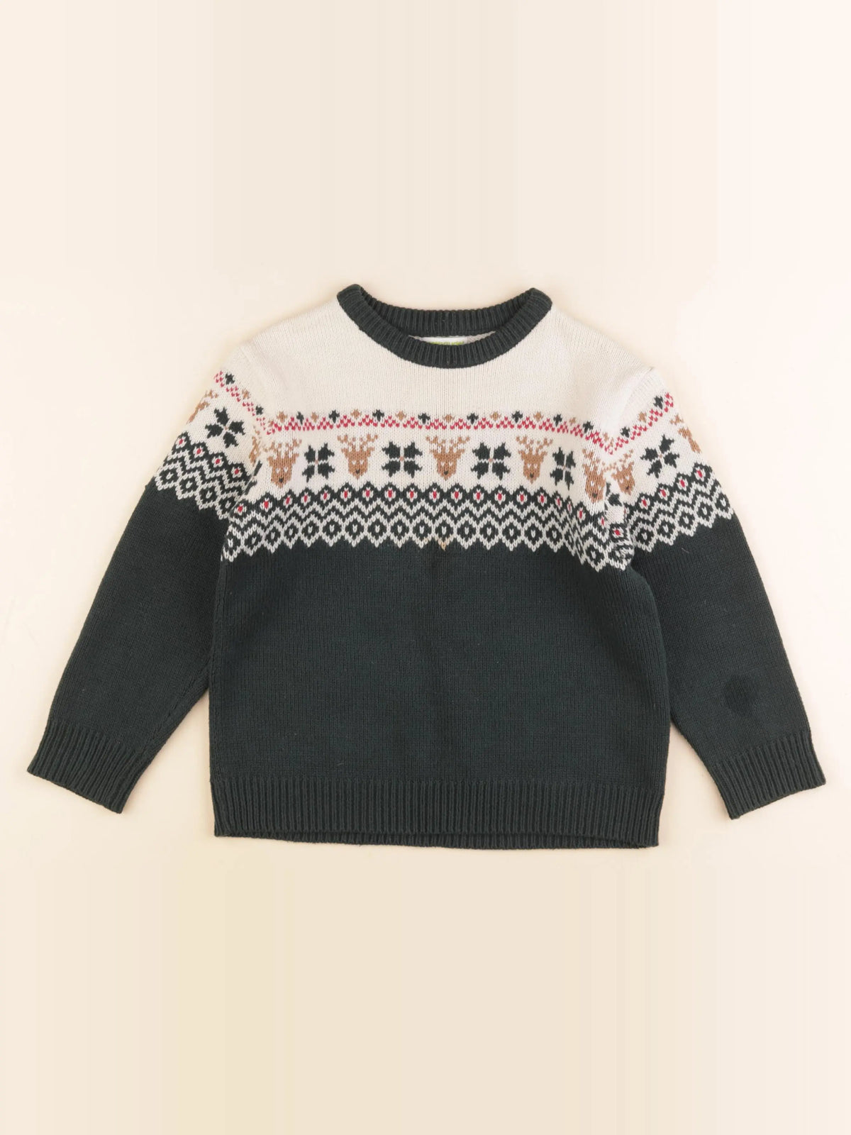 Vertbaudet - pull vert - 8 ans